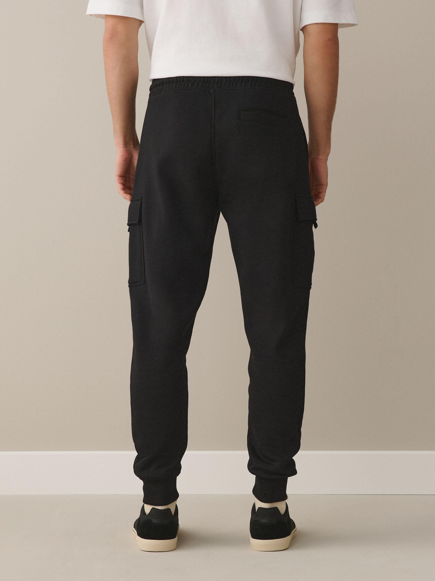 Next pantaloni cargo jogging uomo pesanti spazzolati taglia S