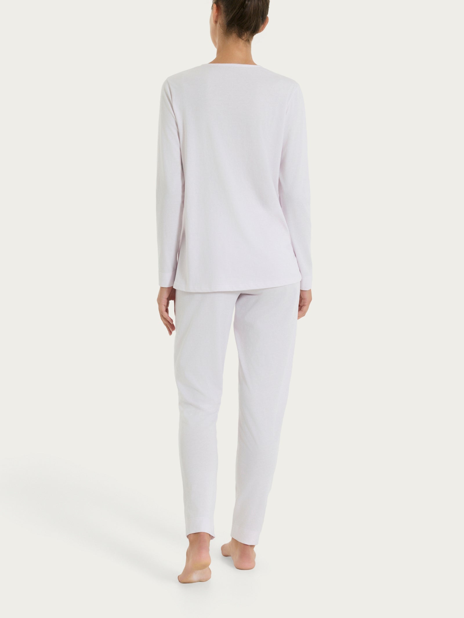 Ragno Sweet Emotion pigiama lungo jersey cotone pizzo