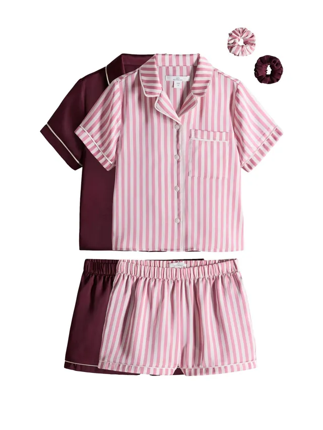 Next The Set Pigiama Raso Bambina Maniche Corte 2 Pezzi