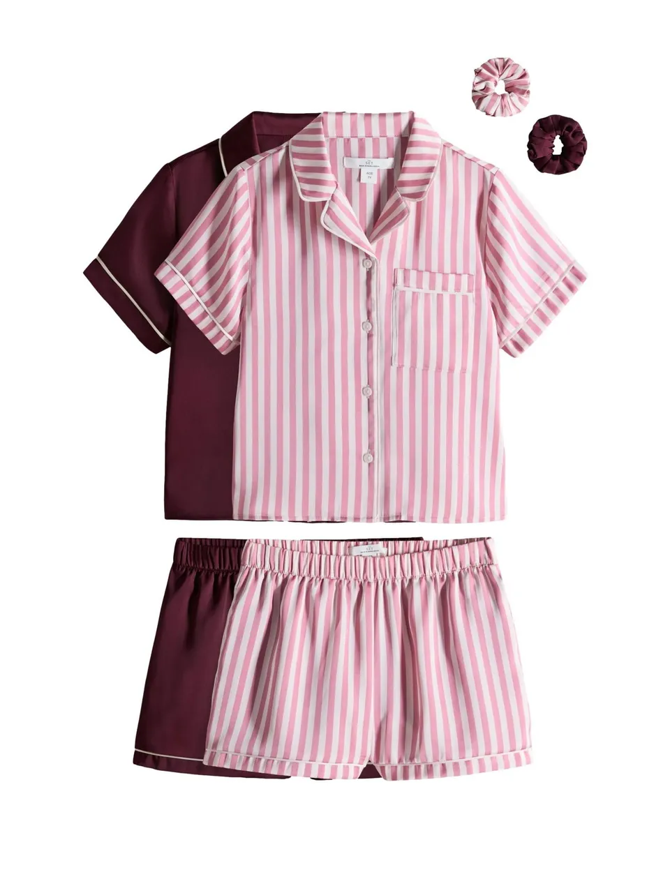 Next The Set Pigiama Raso Bambina Maniche Corte 2 Pezzi