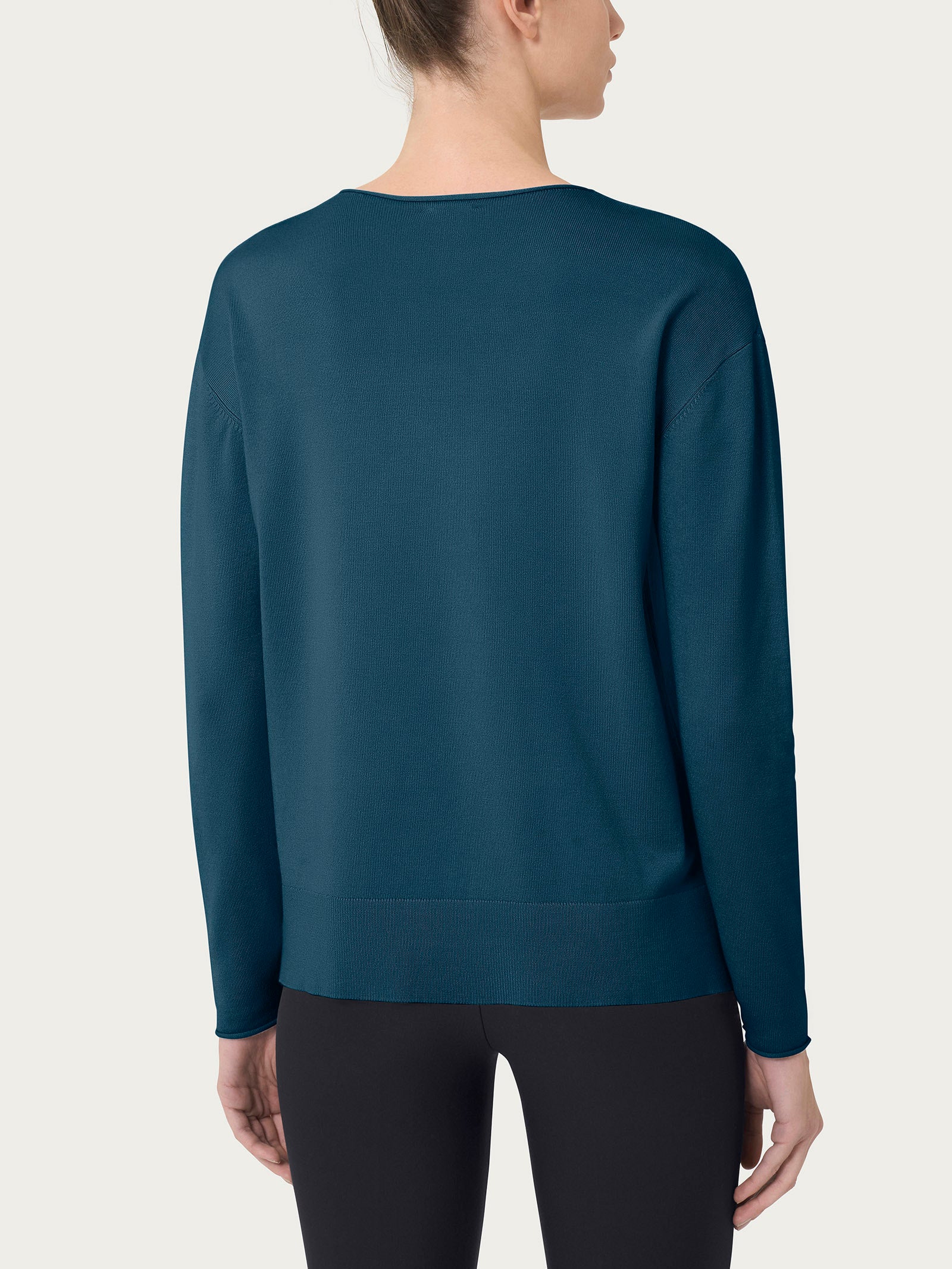 Ragno Four Seasons Maglia Girocollo Asimmetrica Reflecting Pond