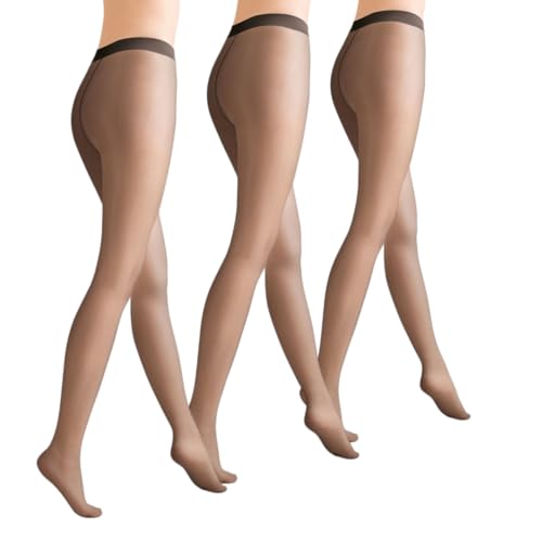 Lady C 20 Den Tuttonudo collant velato bronzo 3 paia S