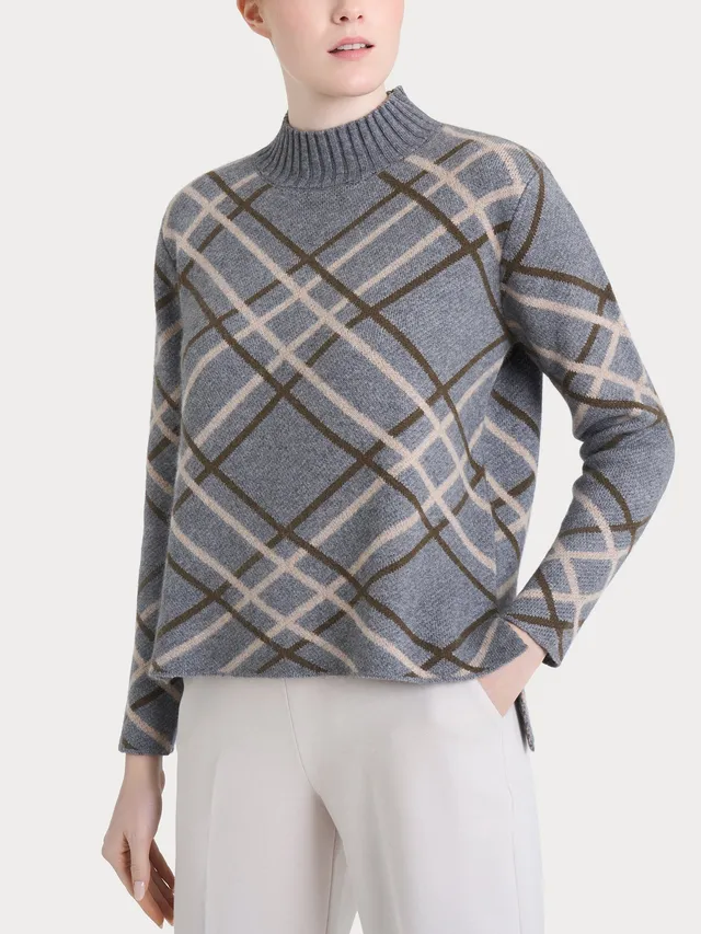 Ragno Natural Soft Lupetto Check maglia Ferro Mel calda