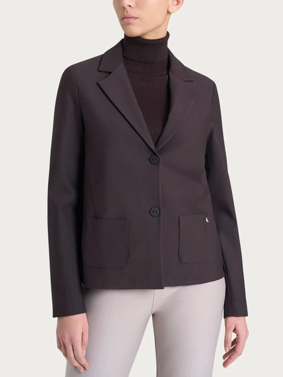 Ragno Compact Blazer Due Bottoni Chocolate Torte Regular