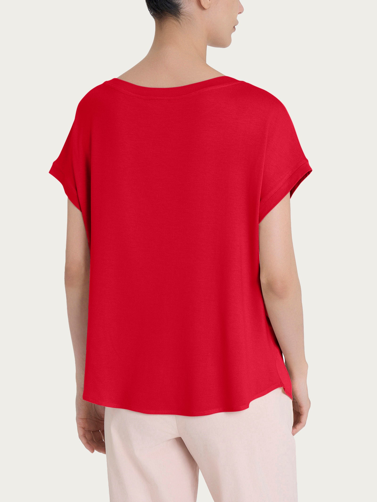Ragno Viscosa Summer Maglietta Donna Salsa Manica Kimono