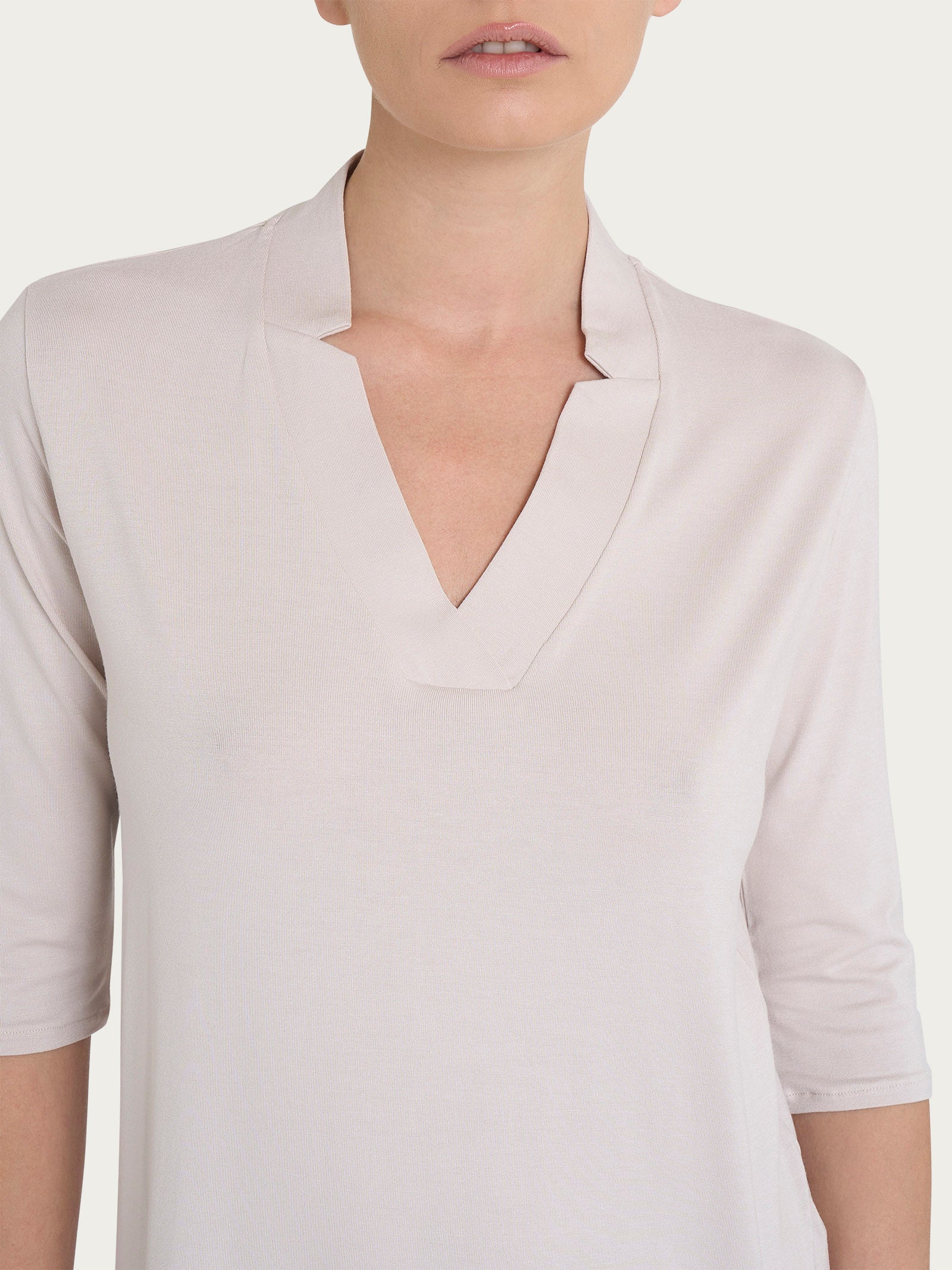 Ragno Viscosa Summer maglietta scollo V Champignon
