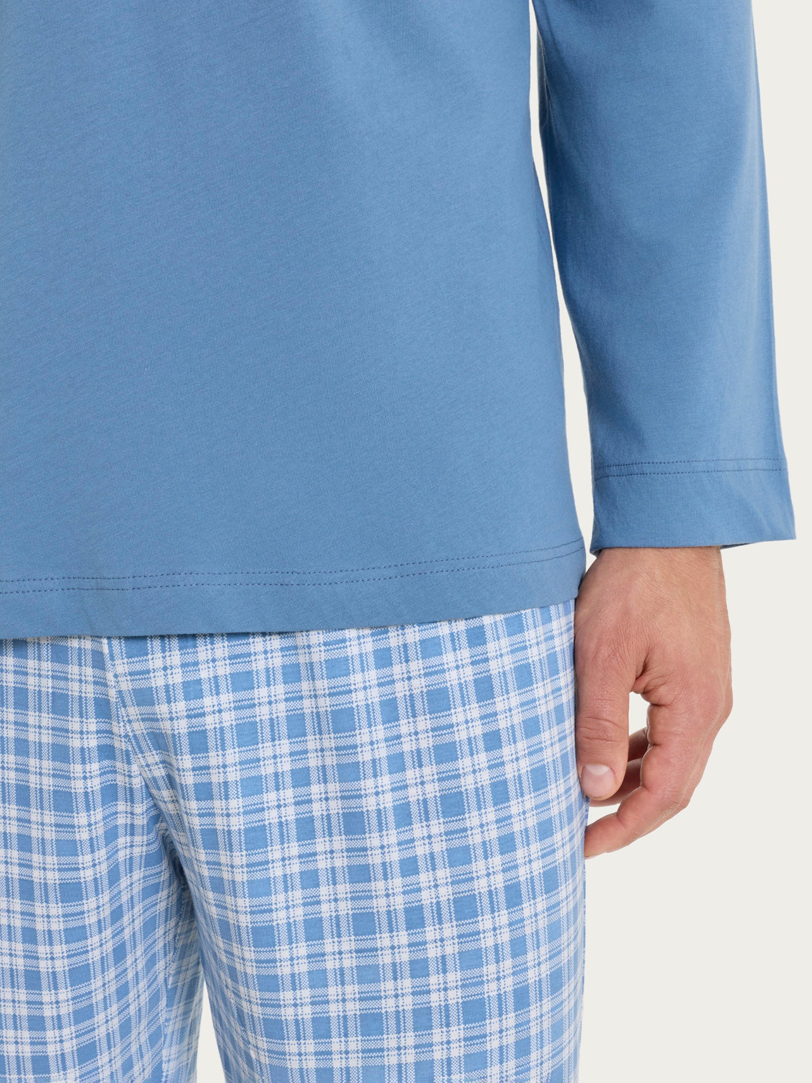 Ragno Sport Pigiama Serafino Jersey Fant. Coronet Blue
