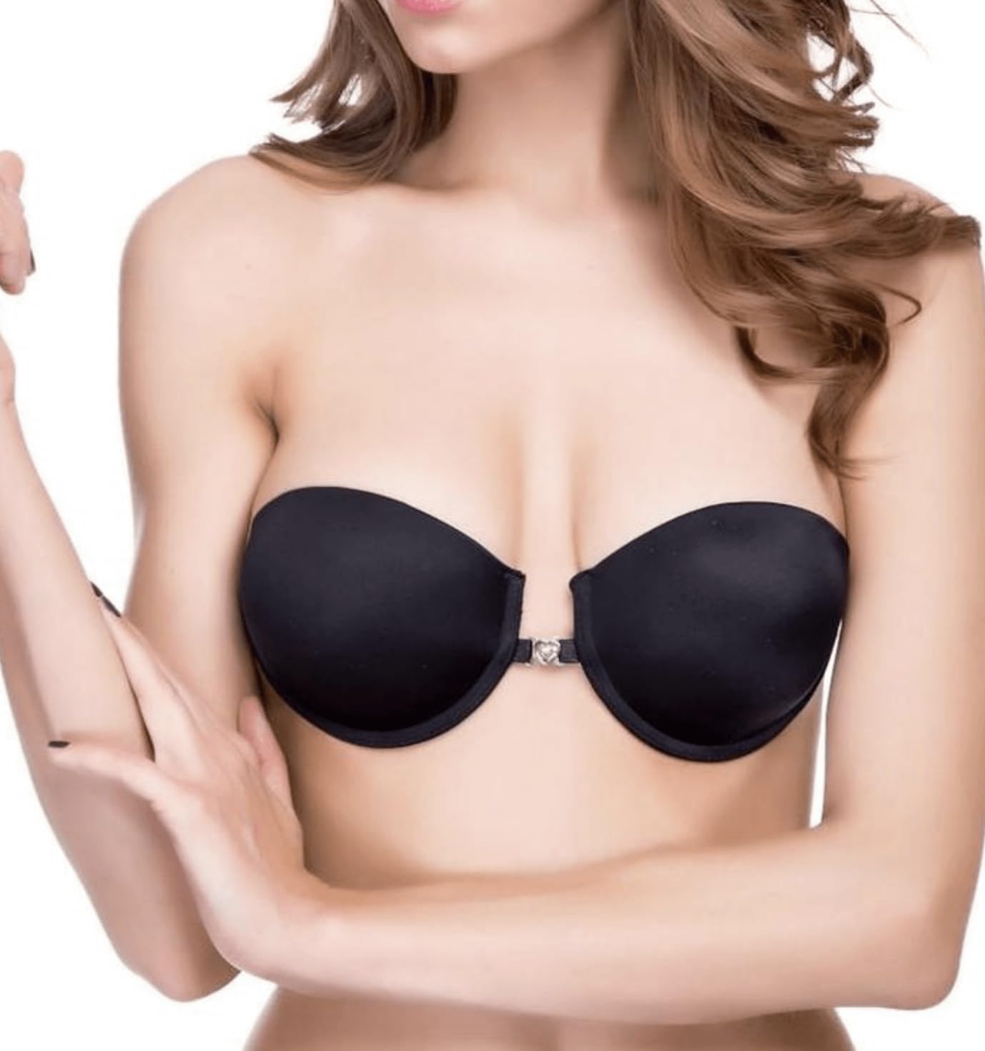Lormar New Basic Lynette reggiseno balconcino imbottito nero in microfibra