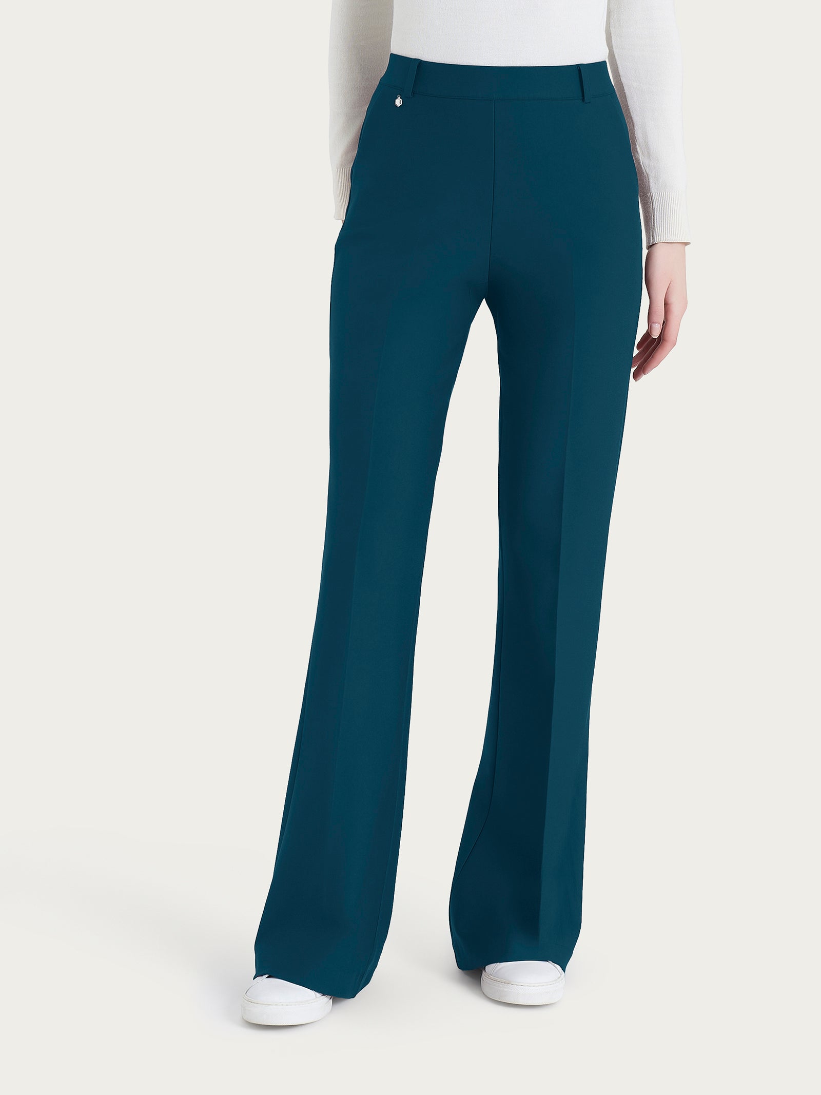 Ragno Compact The Flare pantalone blu con tasche Reflecting Pond
