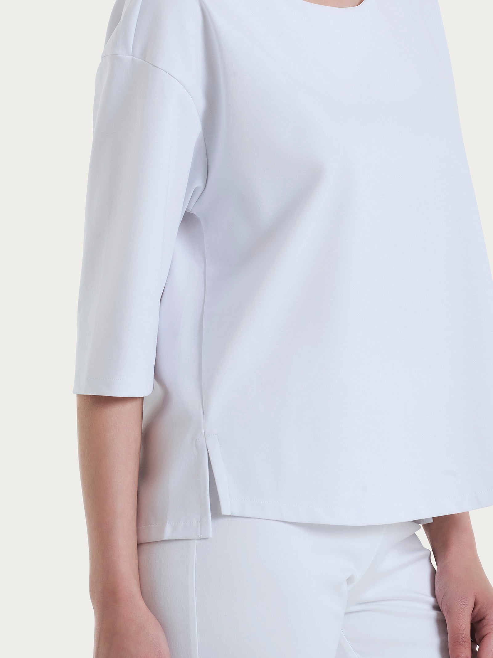 Ragno Compact Light Girocollo Maglia Bianco