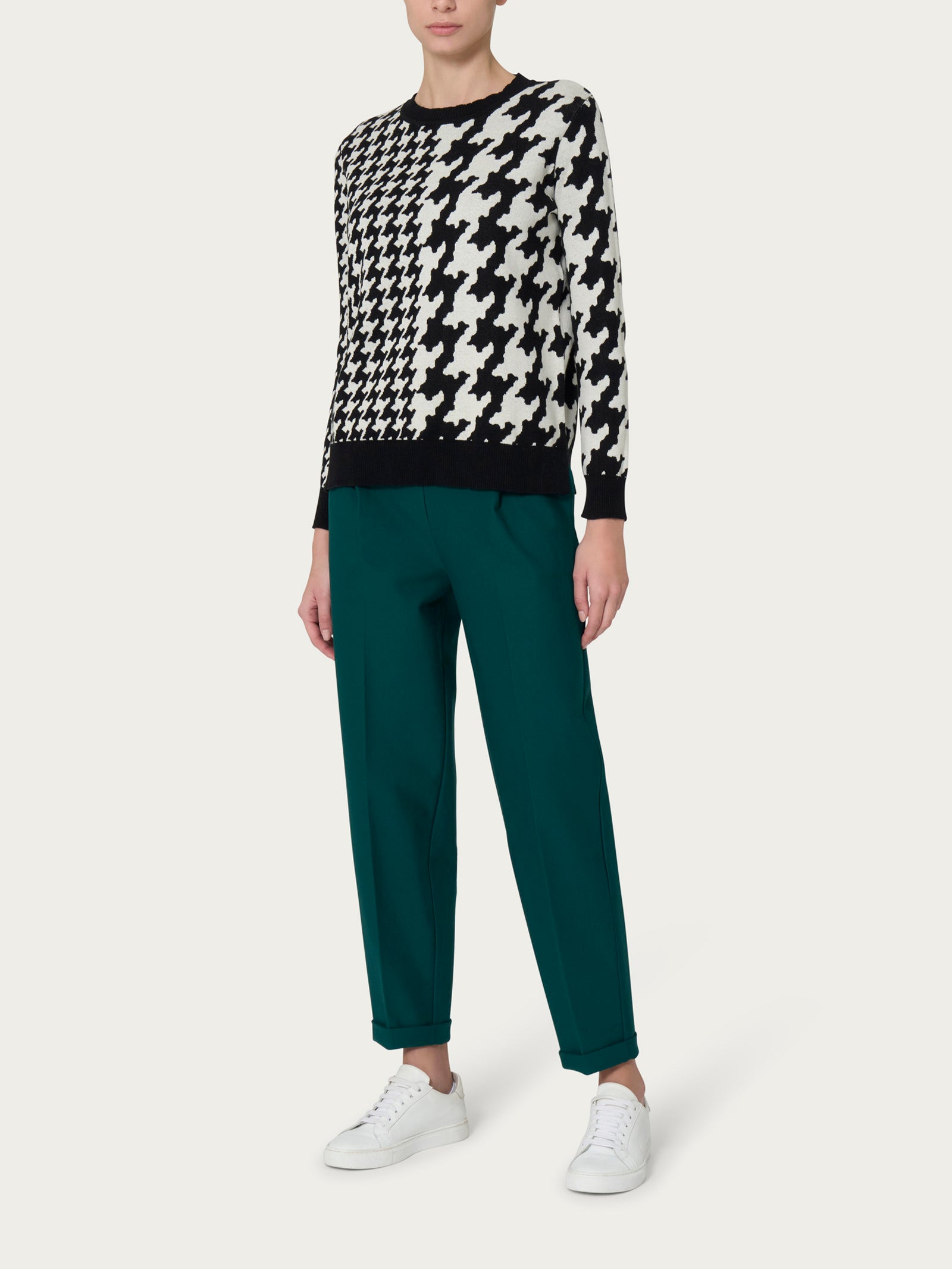Ragno Winter Cotton Maglia Girocollo maglia Rain Forest cotone