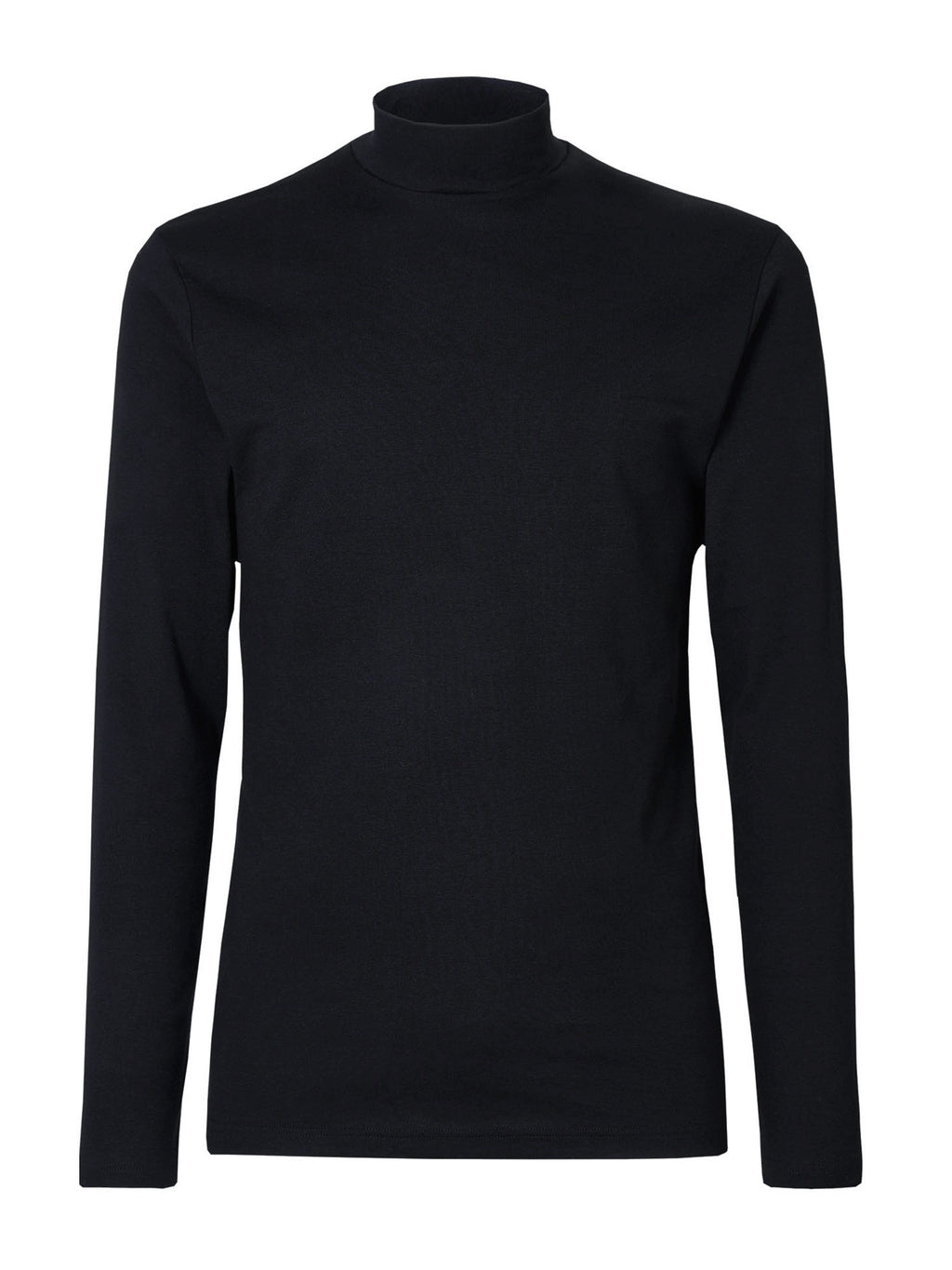 Ragno Lupetto Caldo Cotone Maglia Nero Collo Alto