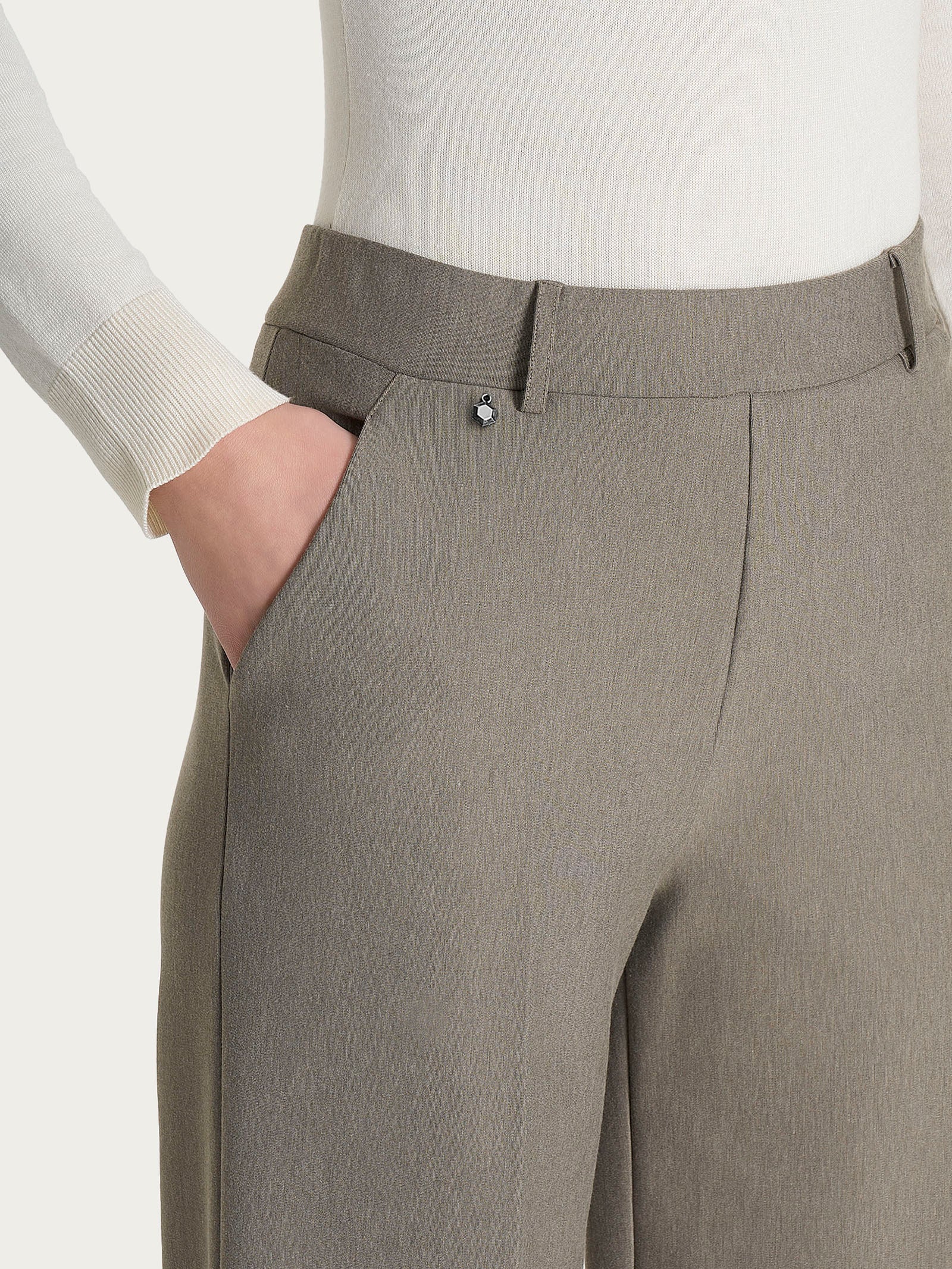 Ragno Compact pantalone donna palazzo Glace gamba larga