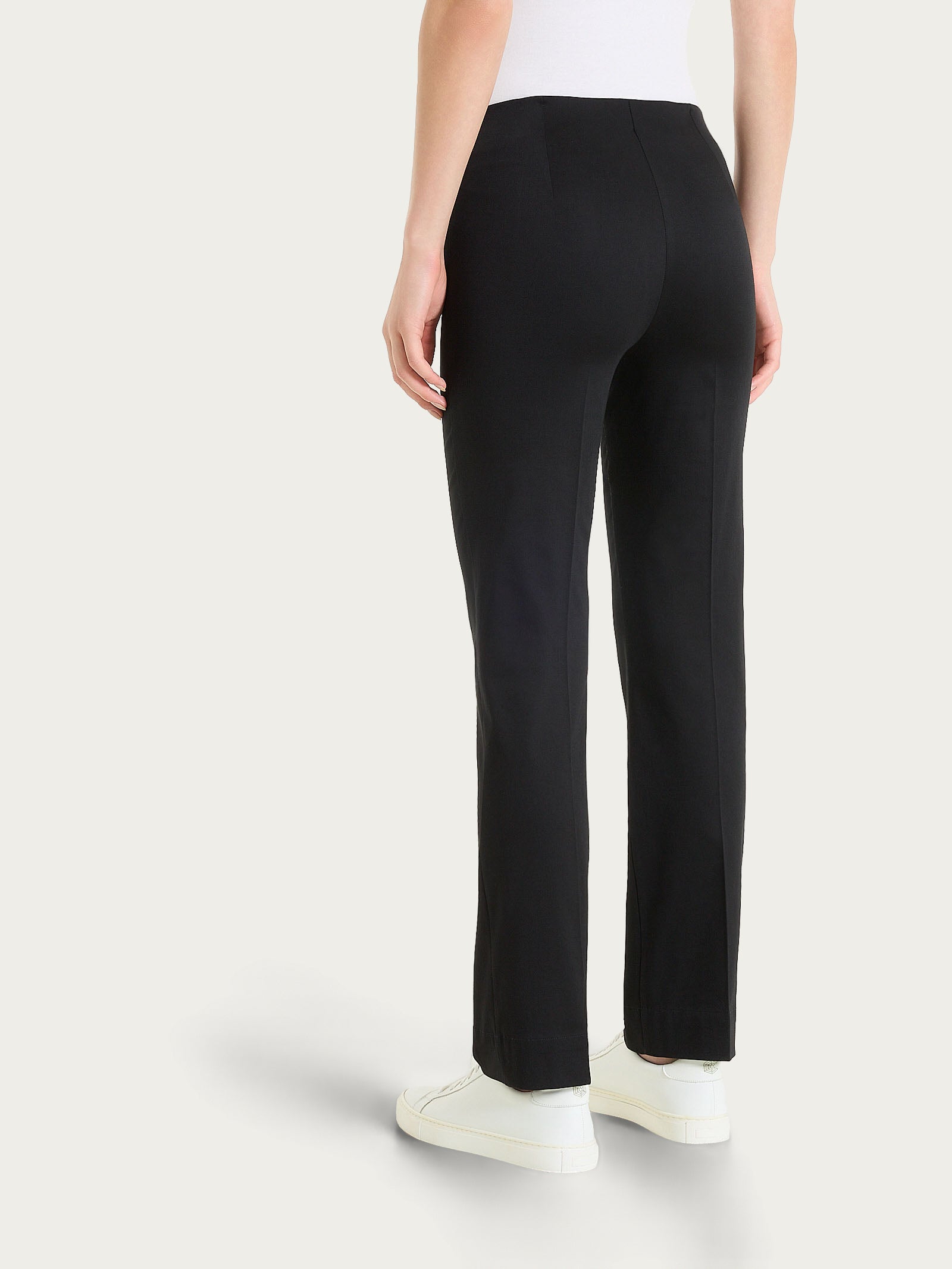 Ragno Satin Power pantalone capri dritto Nero