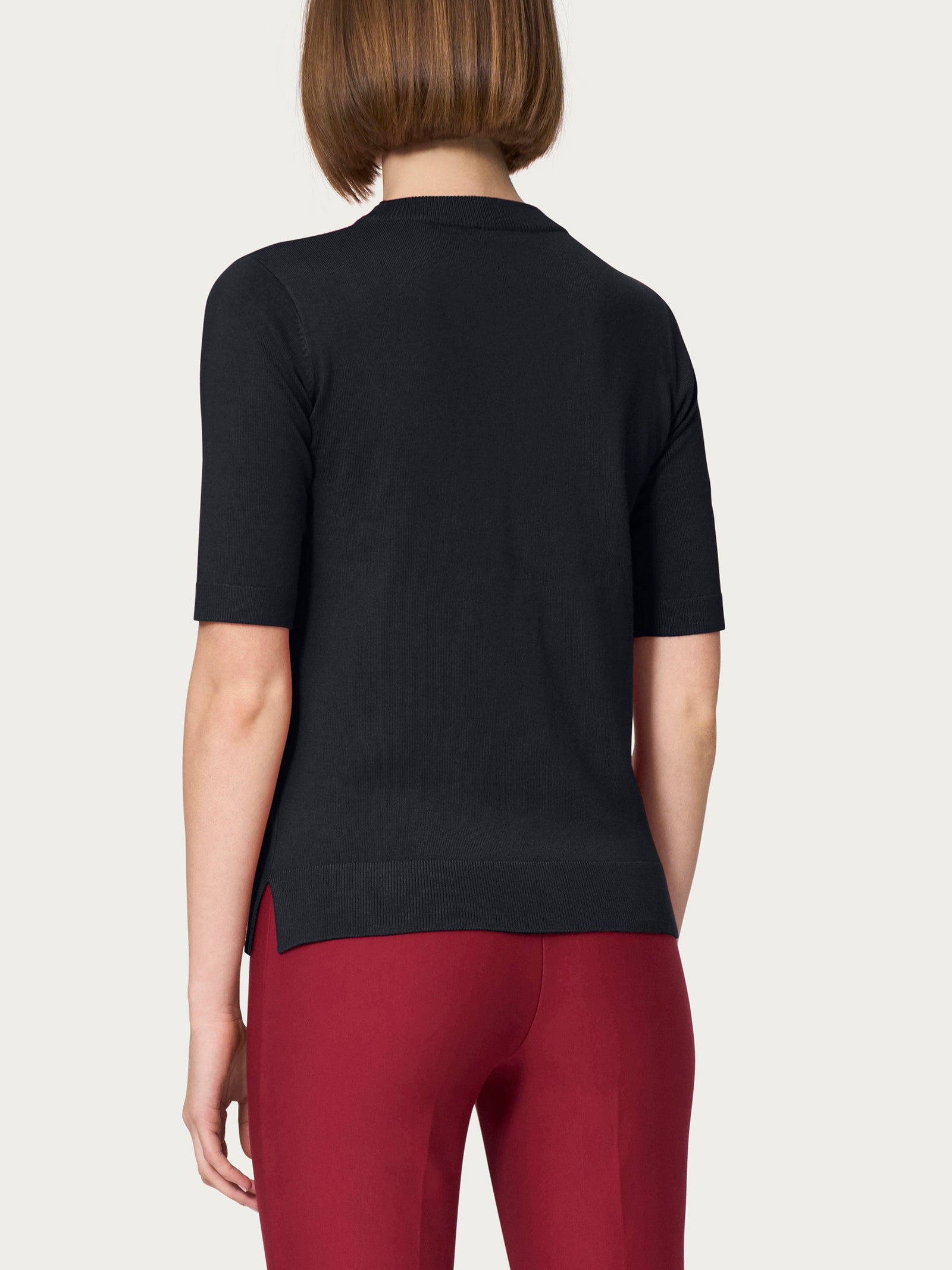 Ragno Four Seasons Girocollo Maglia Manica Corta Nero Regular