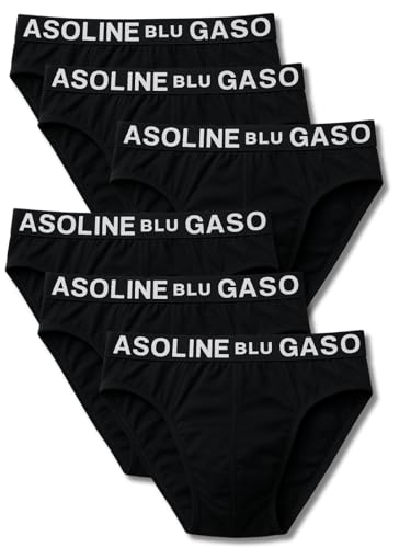 Gasoline Blu slip uomo cotone elasticizzato 6 pezzi taglia L