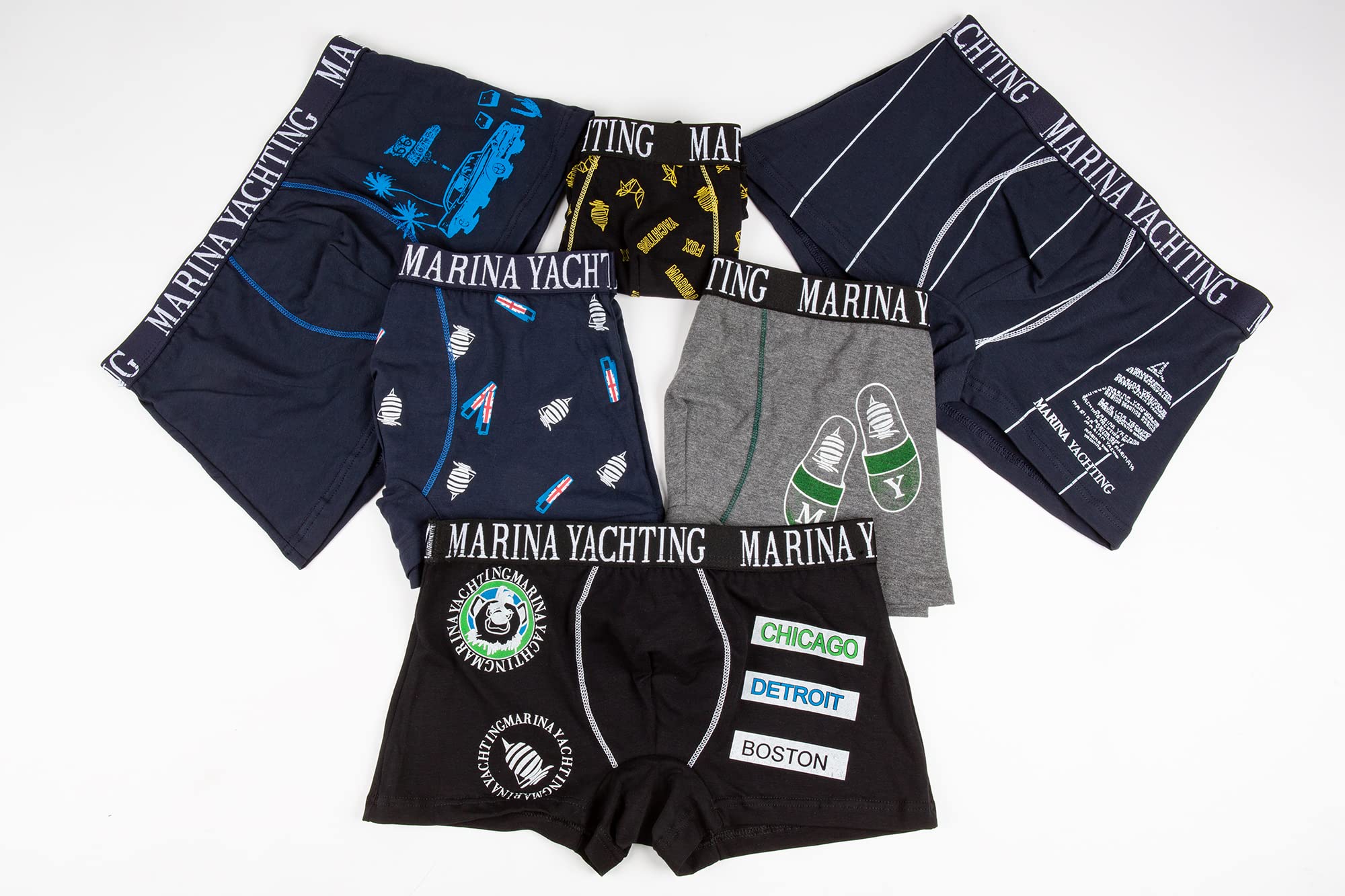 Lady C Marina Yachting boxer uomo S cotone aderente