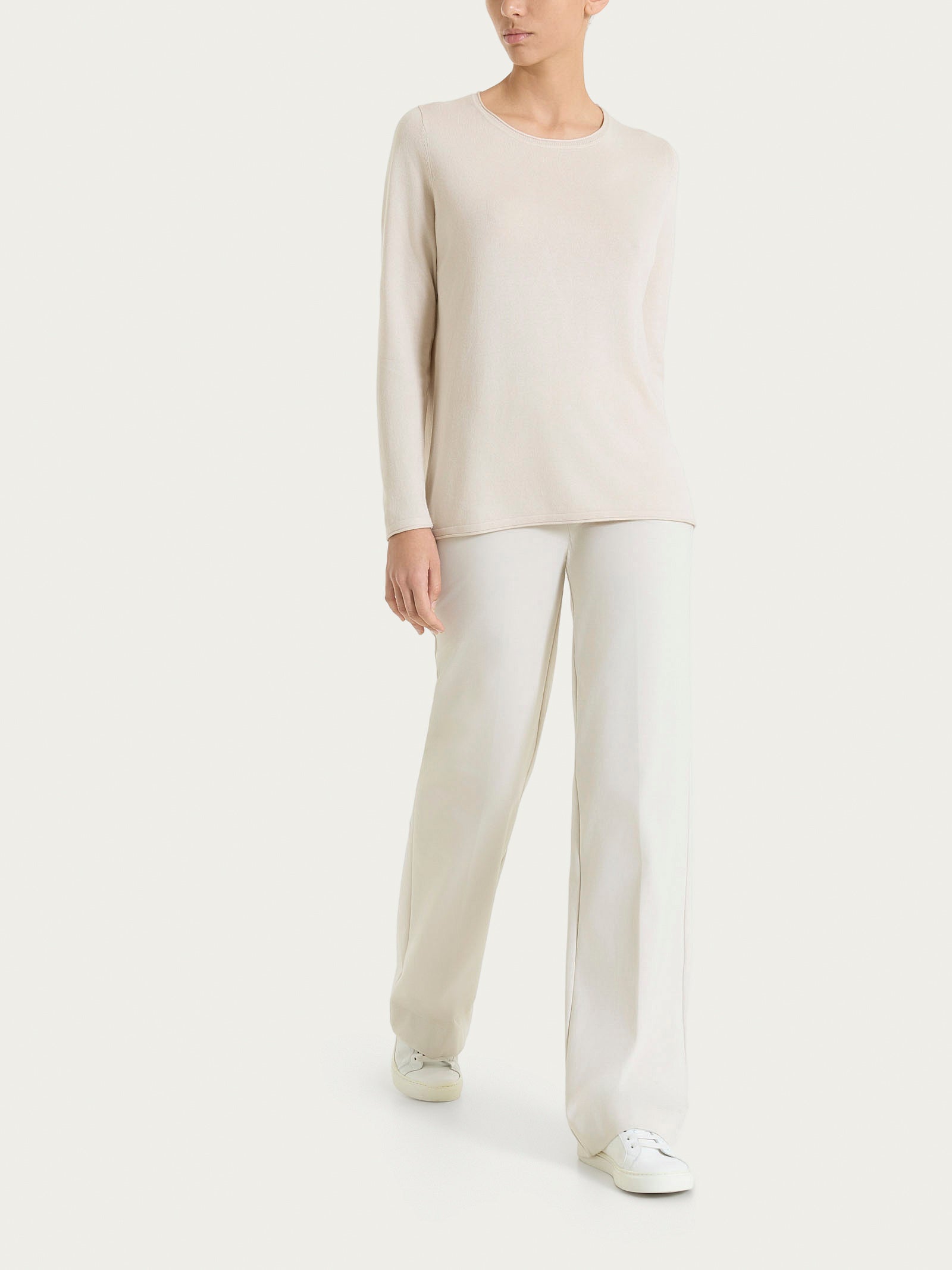 Ragno Compact Light pantalone ampio cotone champignon