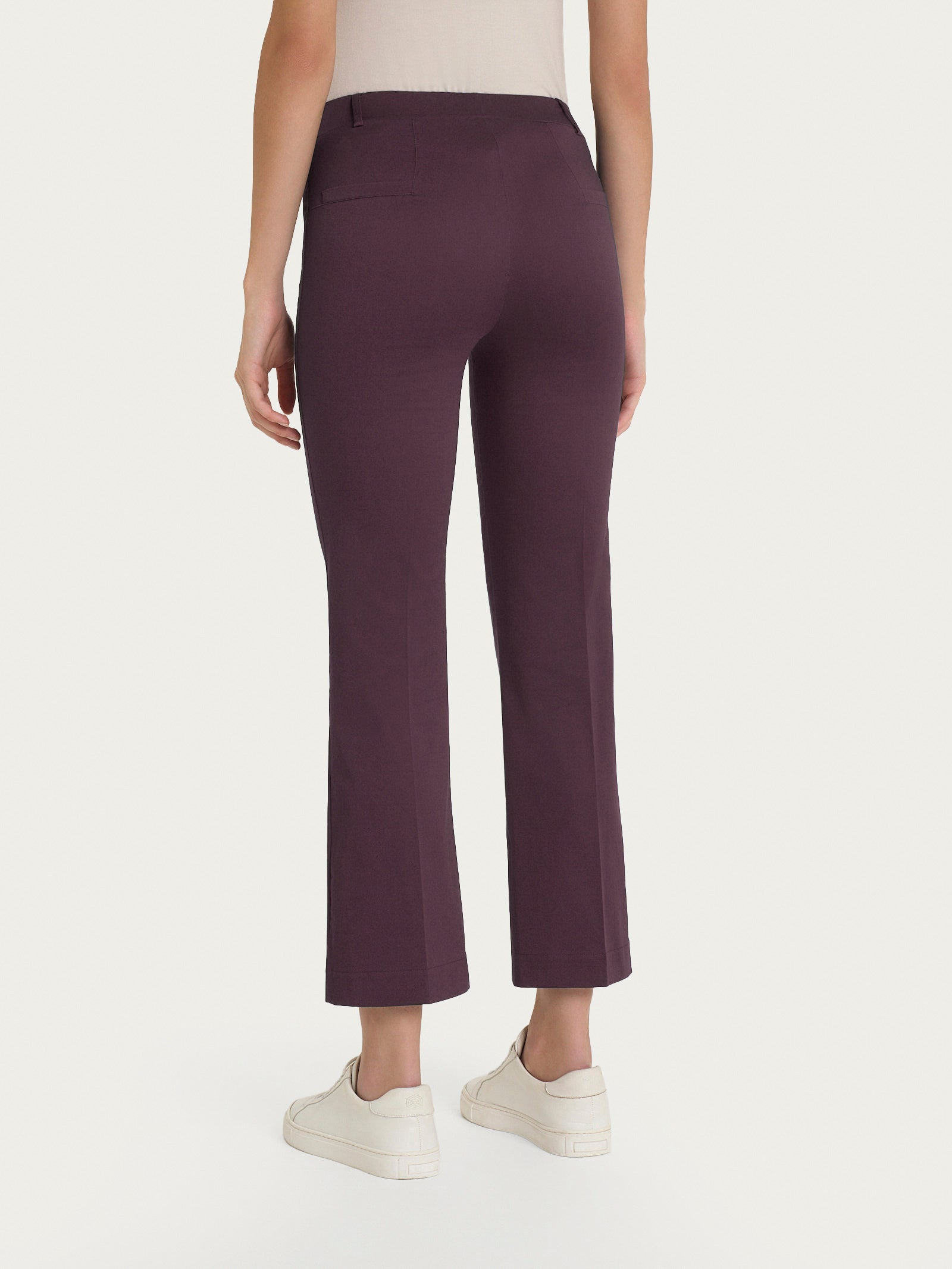 Ragno Satin Power pantalone flare Raisin elasticizzato