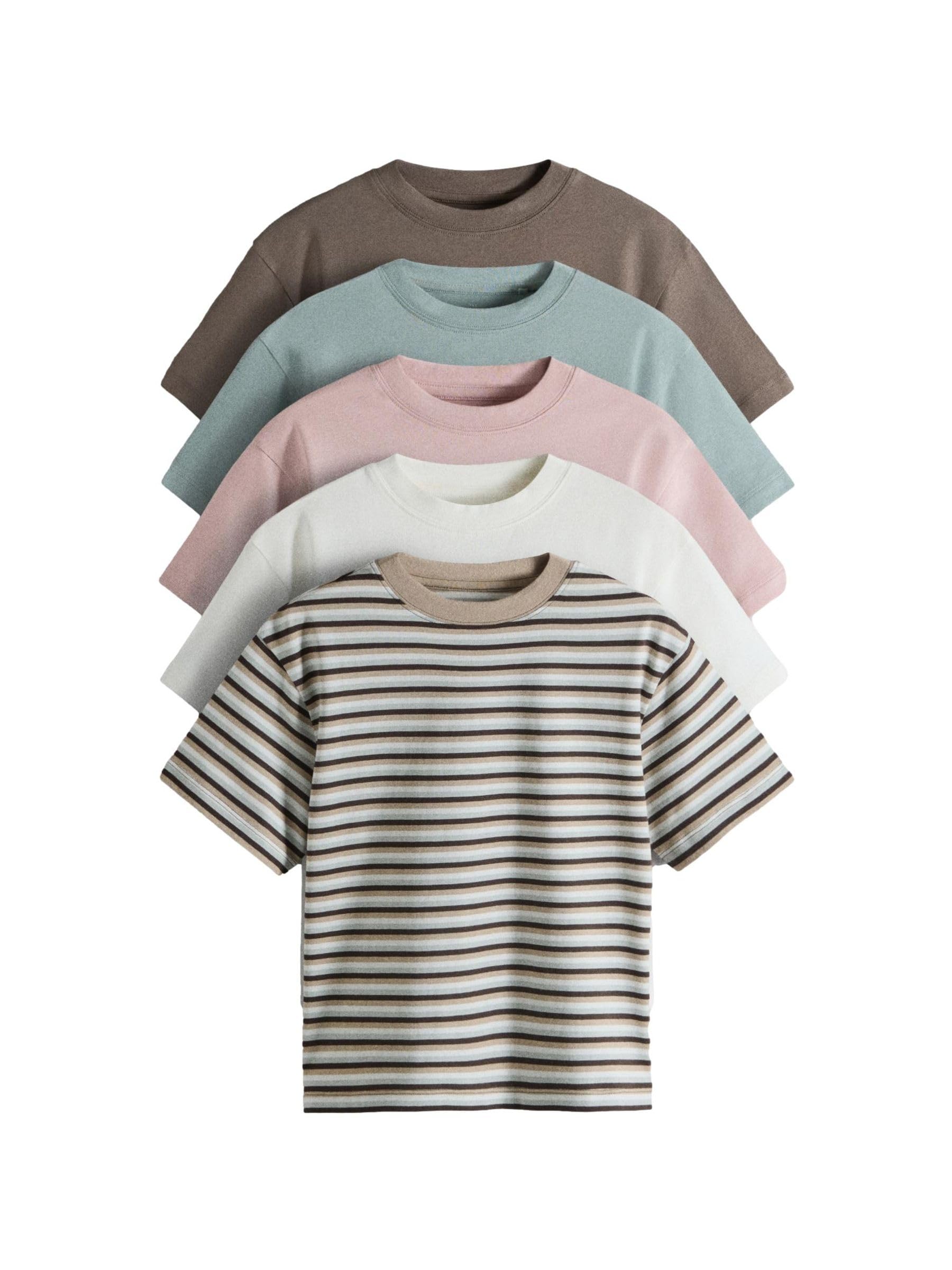 Geo Next The Set t-shirt oversize bambino 5 pezzi cotone