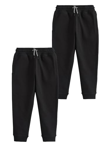 Next Pantaloni Jogging Bimbo Slim 116 Nero 2 Pezzi