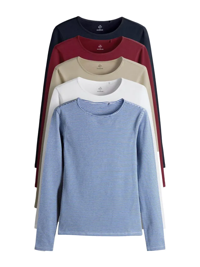 Next The Set 5 Magliette Maniche Lunghe donna aderenti