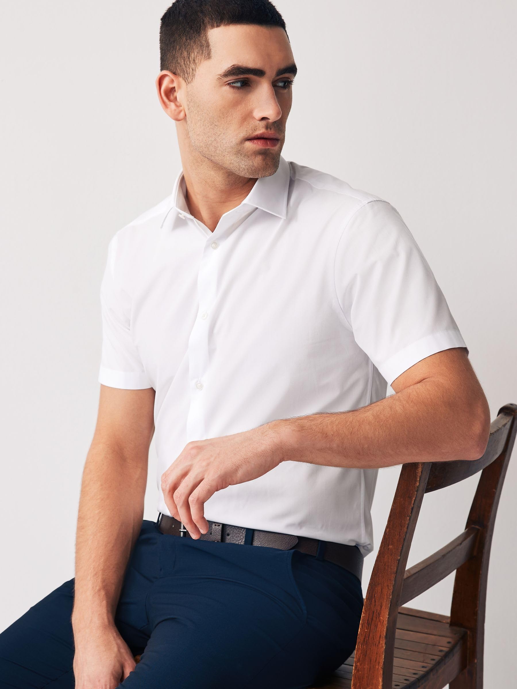 Next Easy-Care camicia maniche corte 2 pezzi elegante