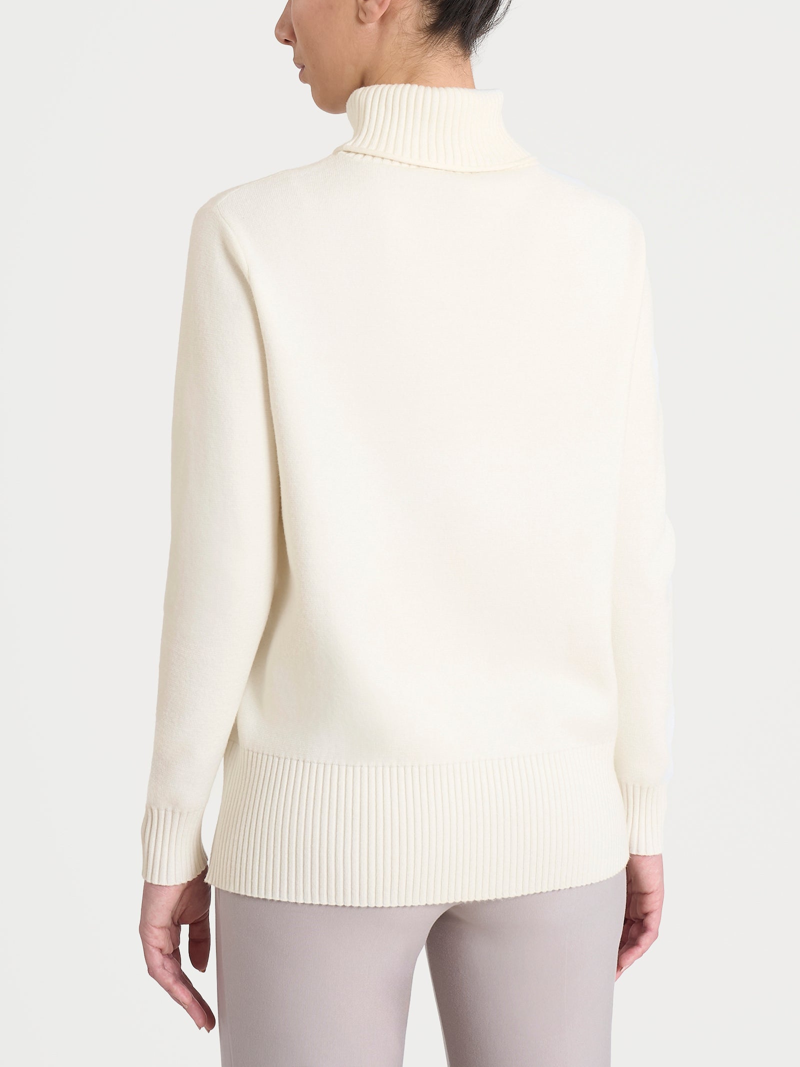 Ragno Super Soft dolcevita asimmetrico Avorio