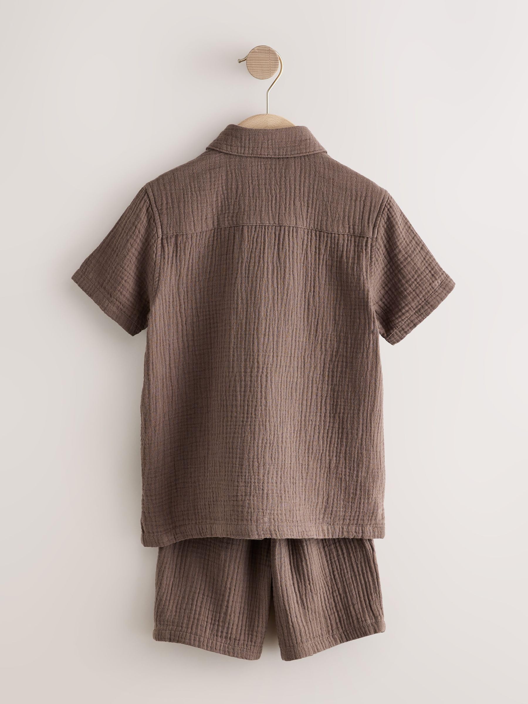 Next Completo Camicia Doppia Trama Shorts Bambino 128