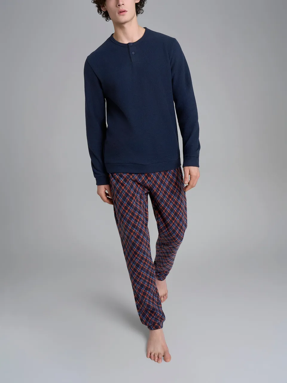 Ragno Cotton Eco Pile Pigiama Serafino Uomo Outer Space cotone