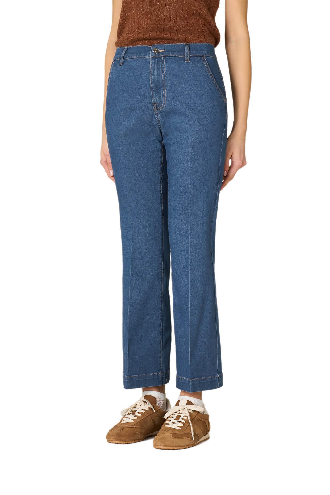 Goldenpoint Jeans Flare Denim Donna Svasato