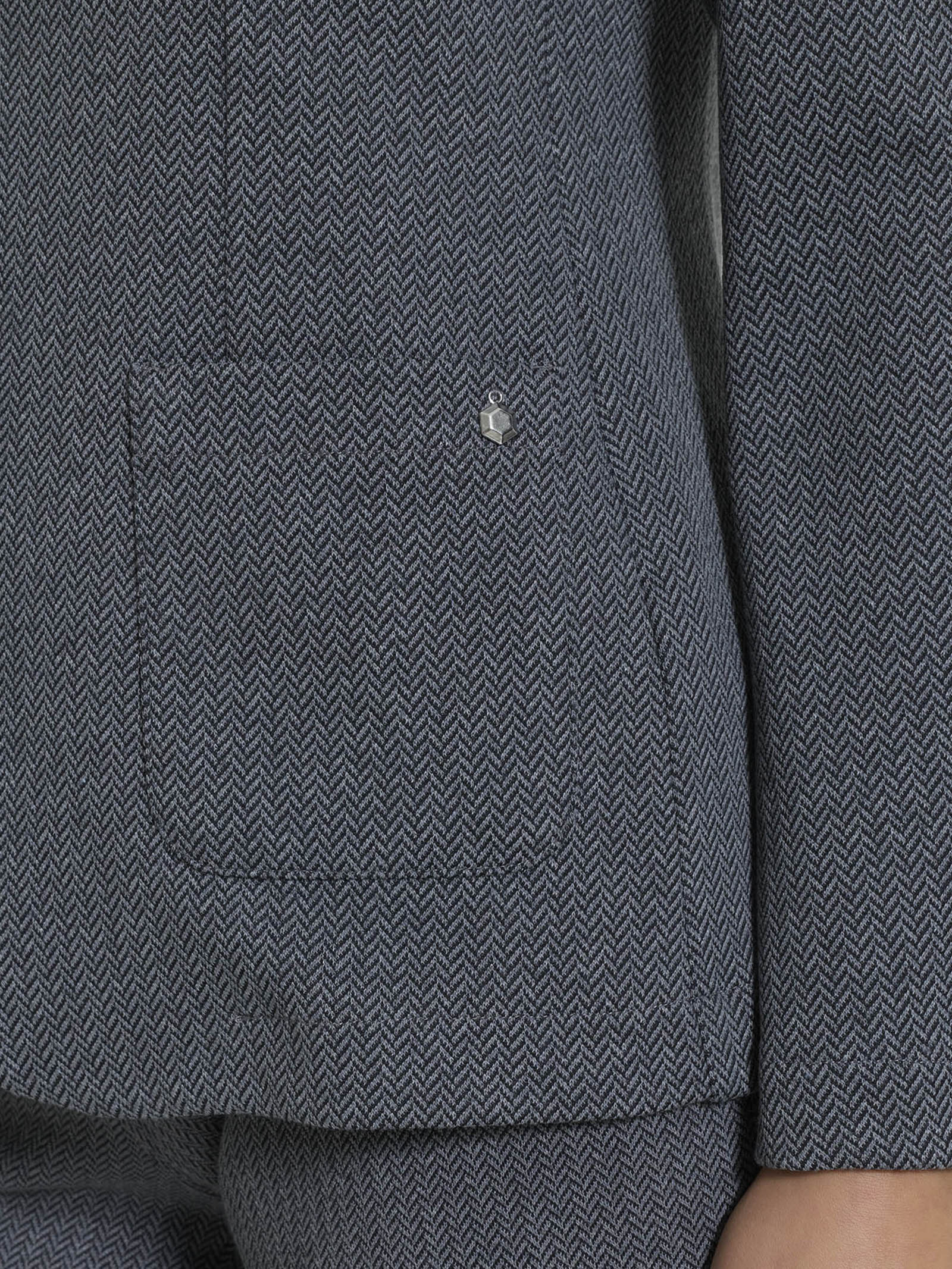 Ragno Blazer Due Bottoni Spina Pesce Eco Jacquard Ardesia