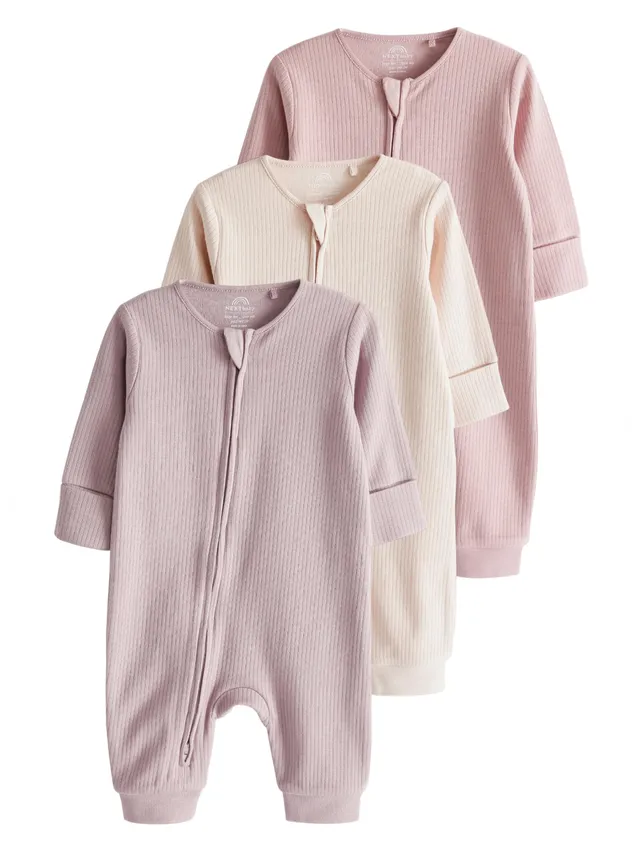 Next 3 tutine neonata cotone 92-98 con zip