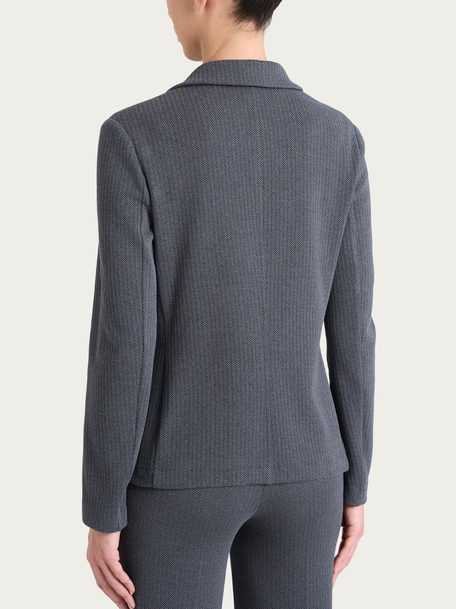 Ragno Eco Jacquard Blazer Doppio Petto giacca Ardesia spigato