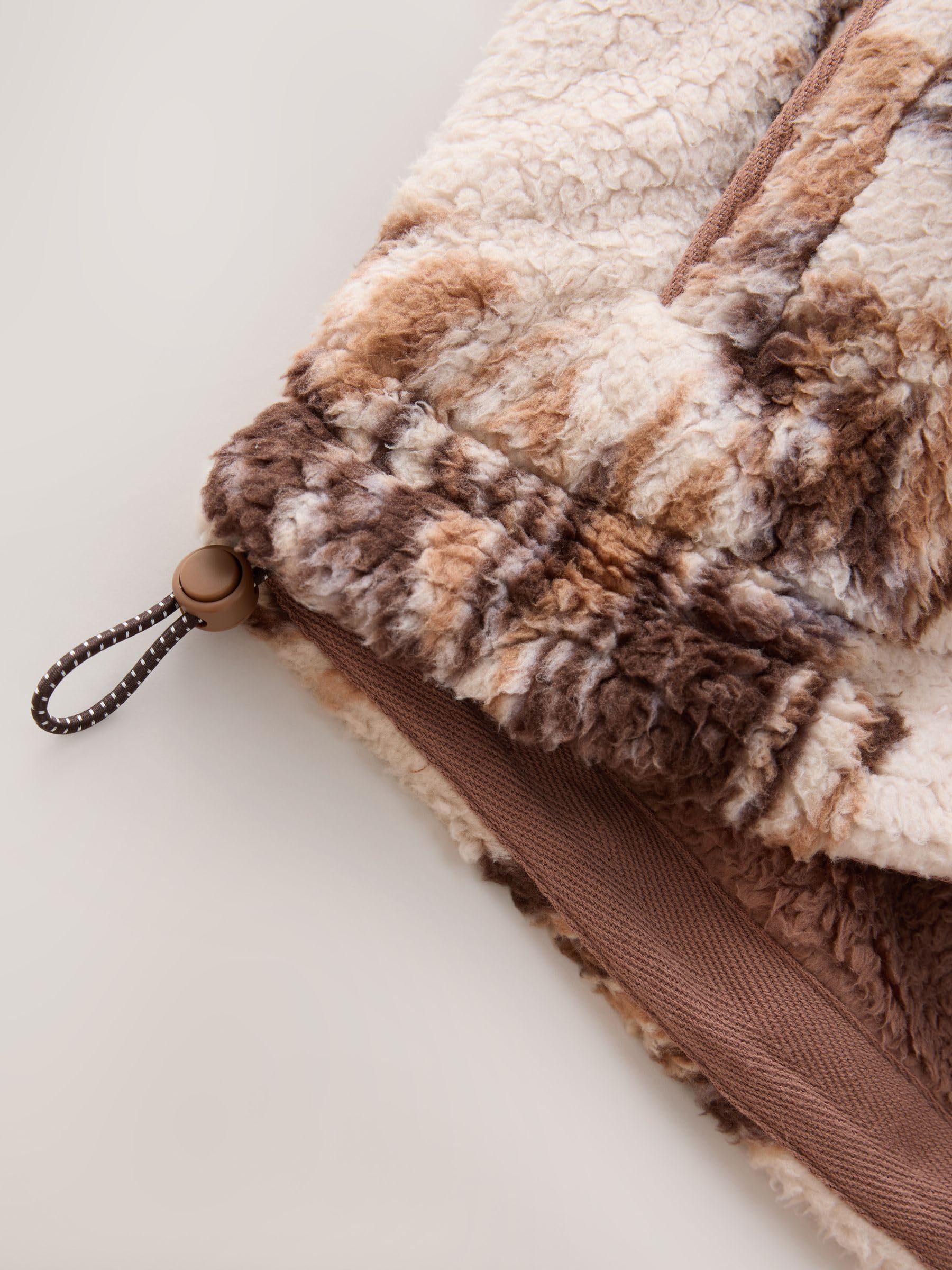 Next pile donna mezza zip sherpa