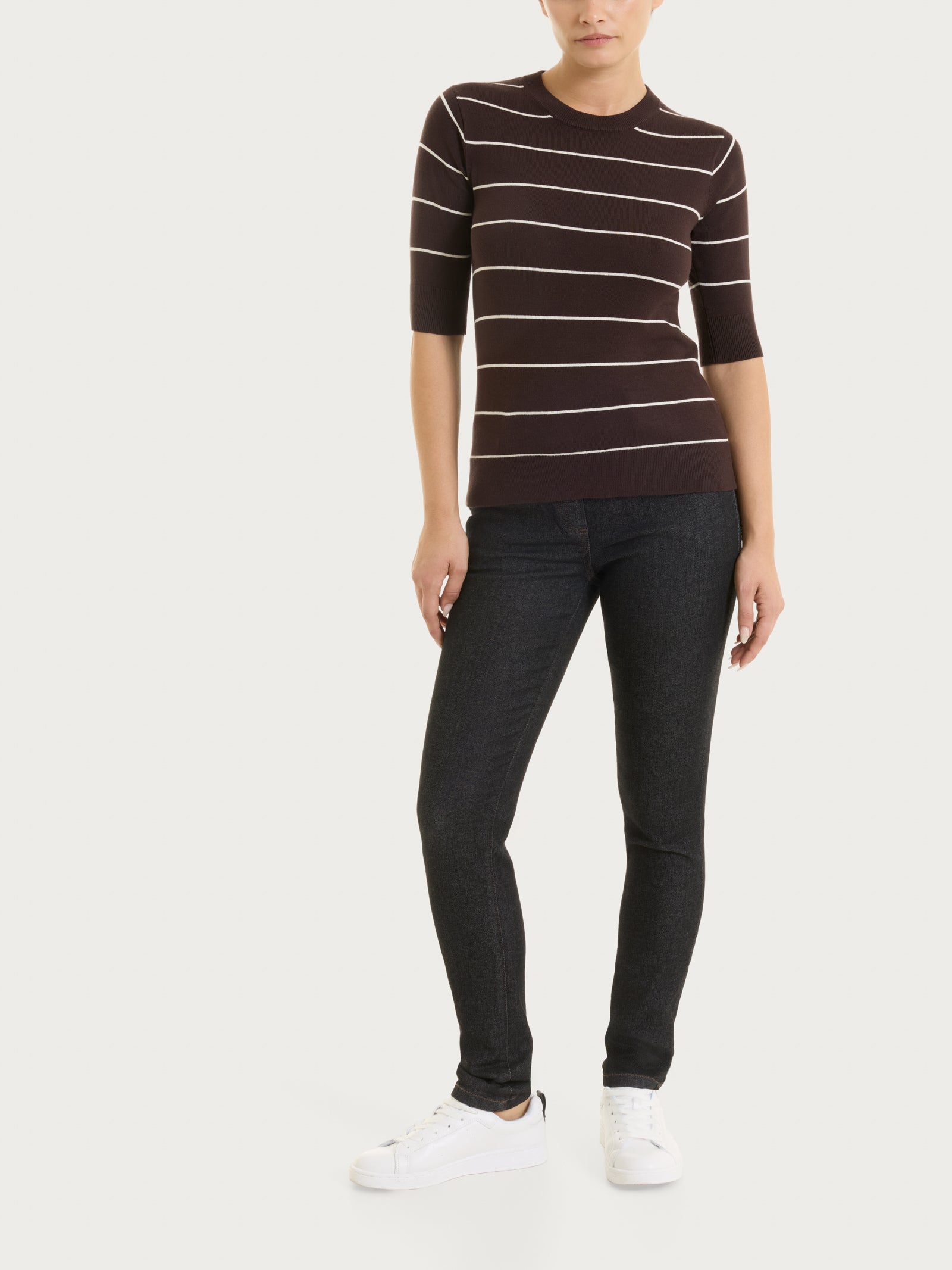 Ragno Four Seasons maglia manica corta righe Chocolate Torte