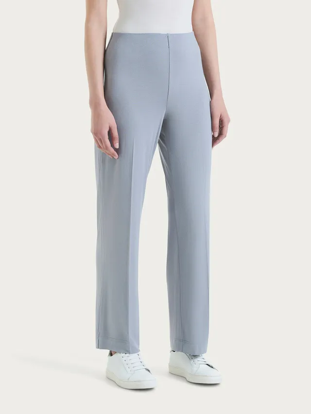 Ragno Relaxed pantalone ampio grigio viscosa jersey fresco