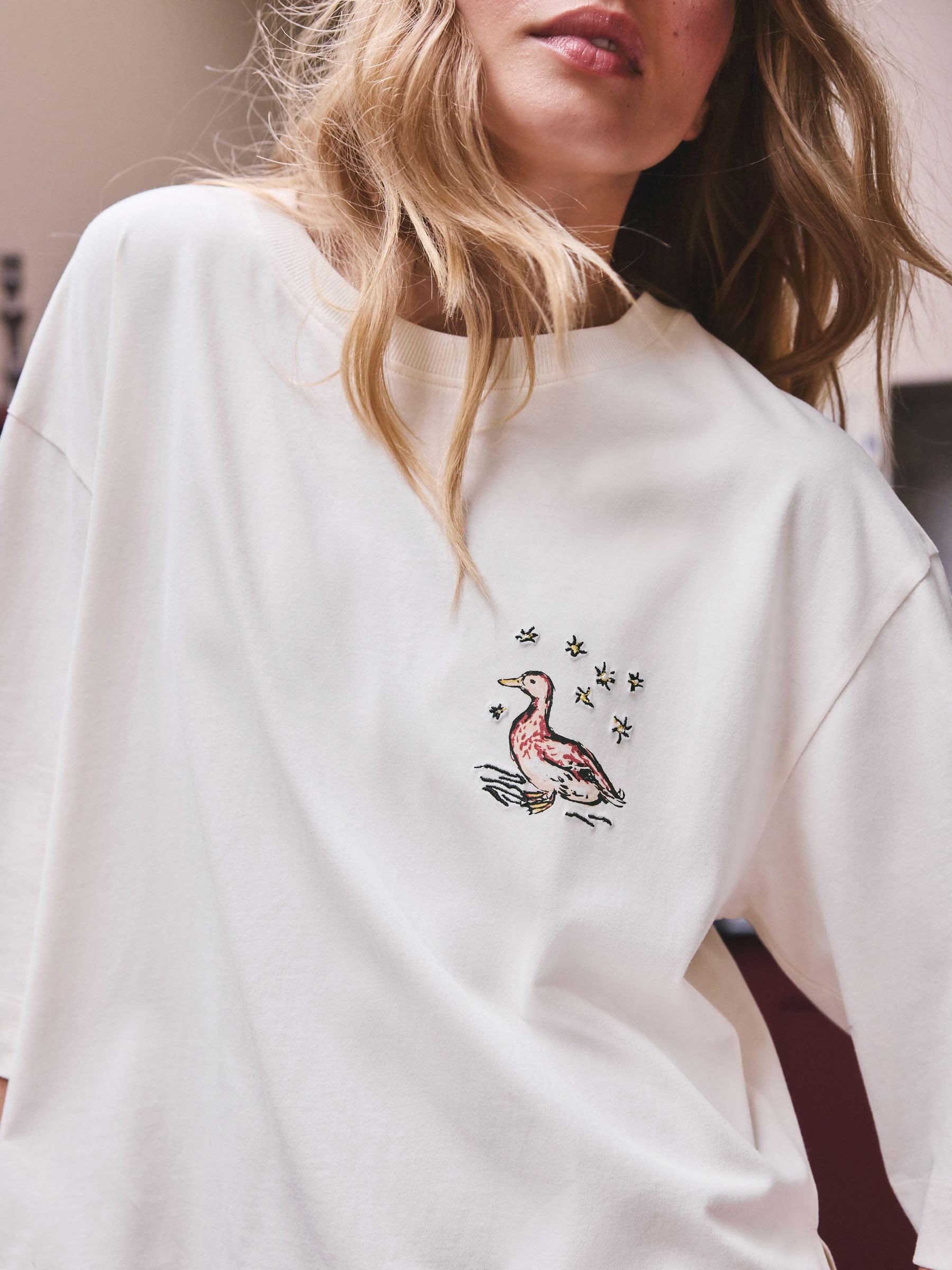 Next pigiama maniche corte donna XL Green Ducks morbido