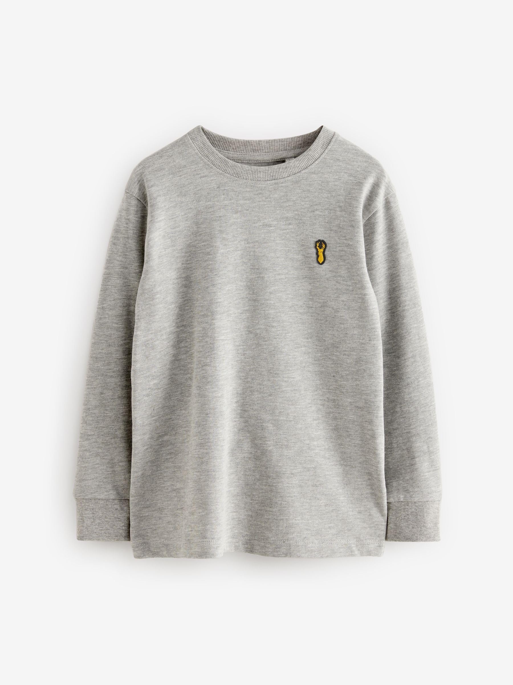 Next Magliette Ragazzo Maniche Lunghe 4 Pezzi con Logo Cervo