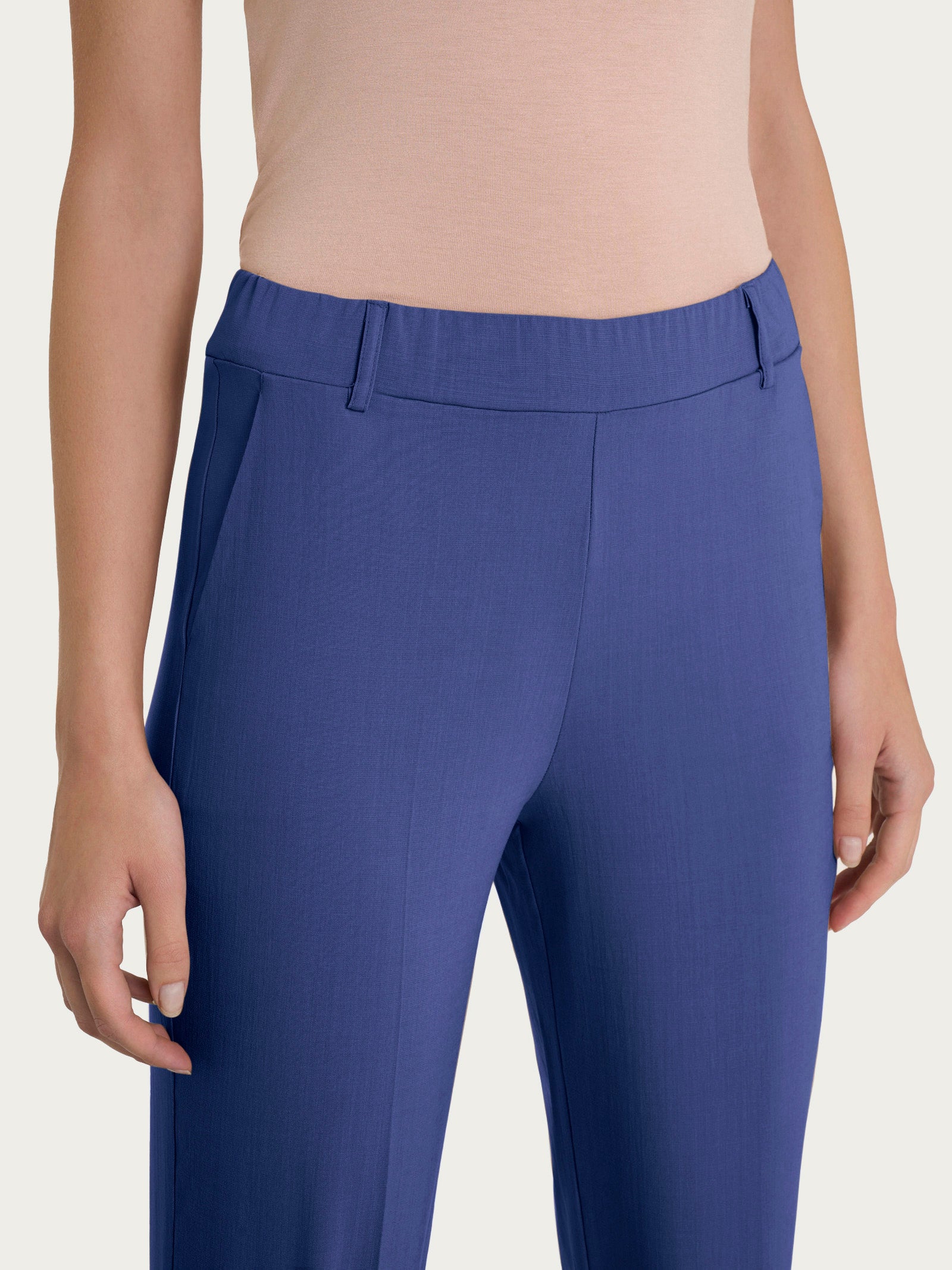 Ragno Super Natural Pantalone Dritto Skipper Blue con risvolto