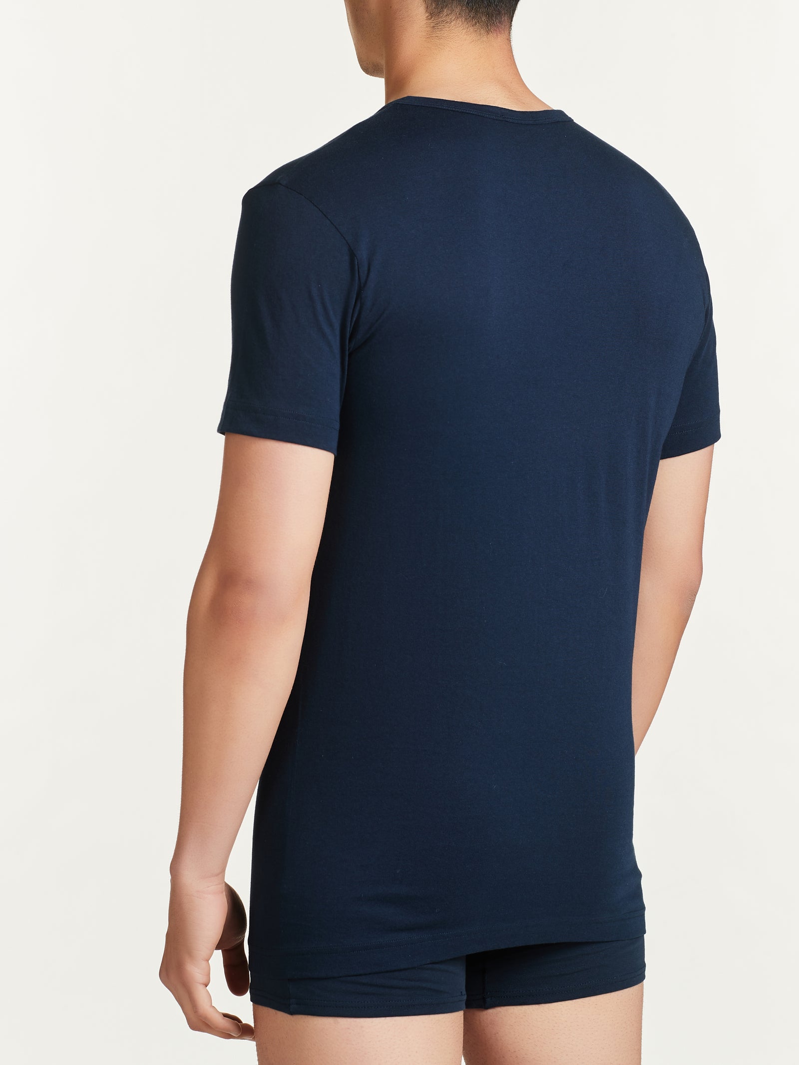 Ragno 100% Cotton maglietta girocollo Bleu bipack