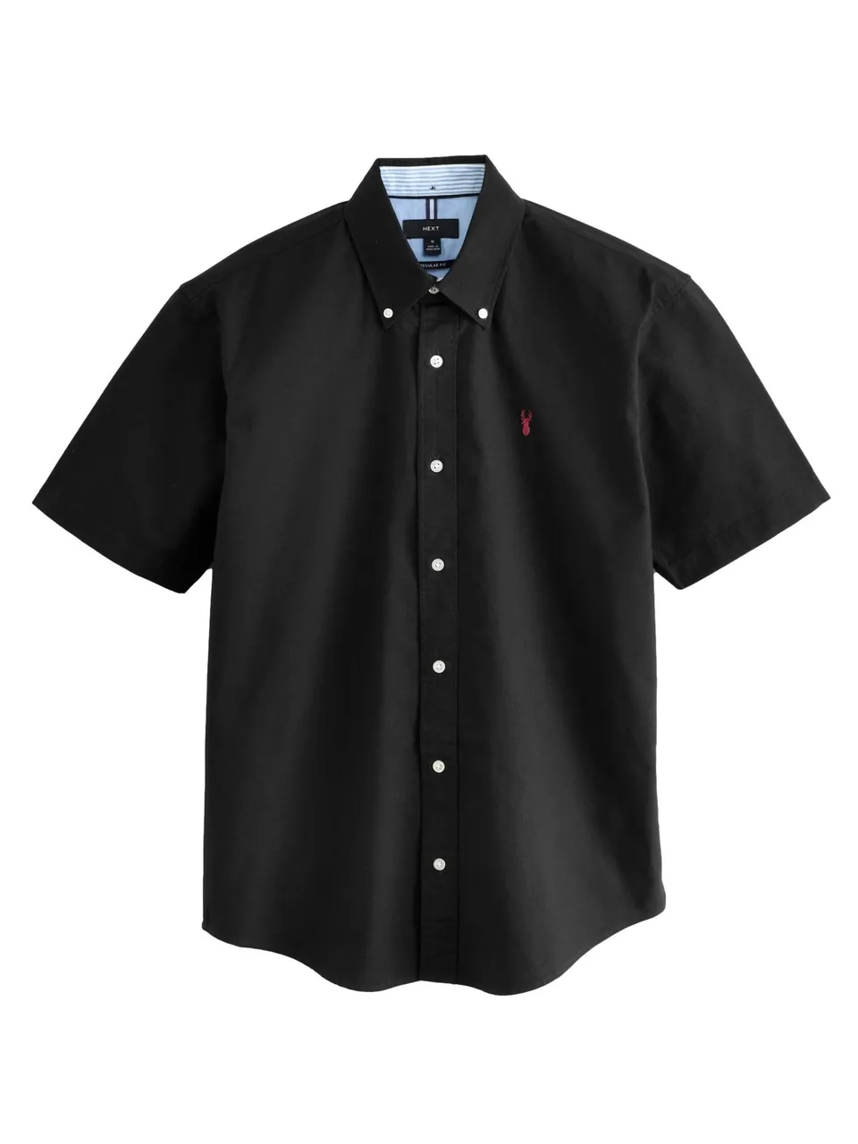Next Camicia Oxford Maniche Corte Uomo M Nera regular