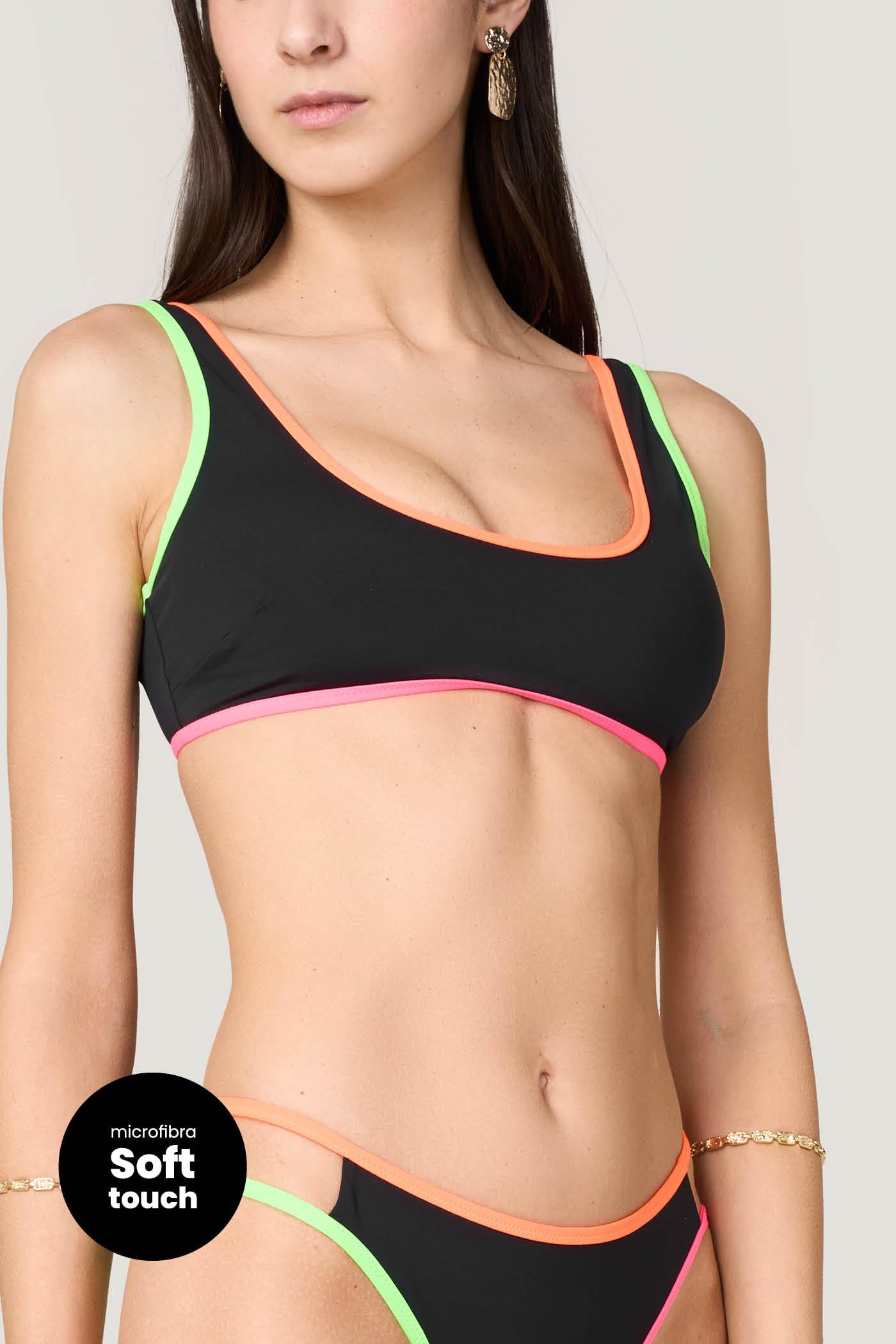 Goldenpoint Neon Brassiere Bikini Microfibra Contrasto