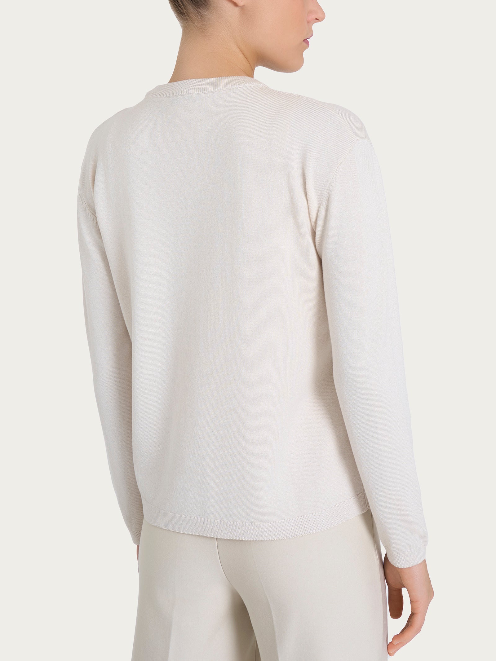 Ragno Four Seasons cardigan corto 2 bottoni champignon misto viscosa
