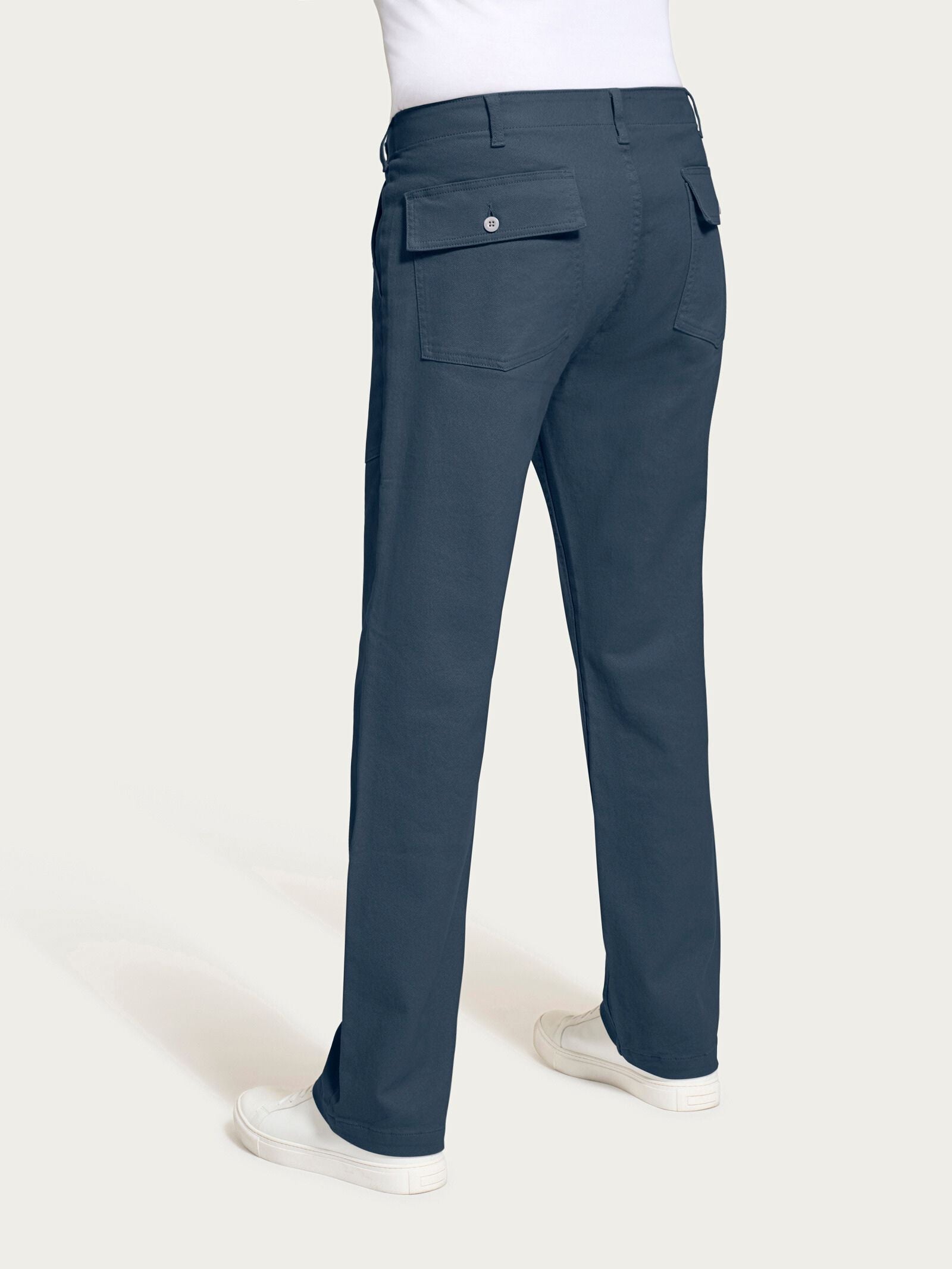 Ragno Raw Twill Pantalone Explorer India Ink in Cotone