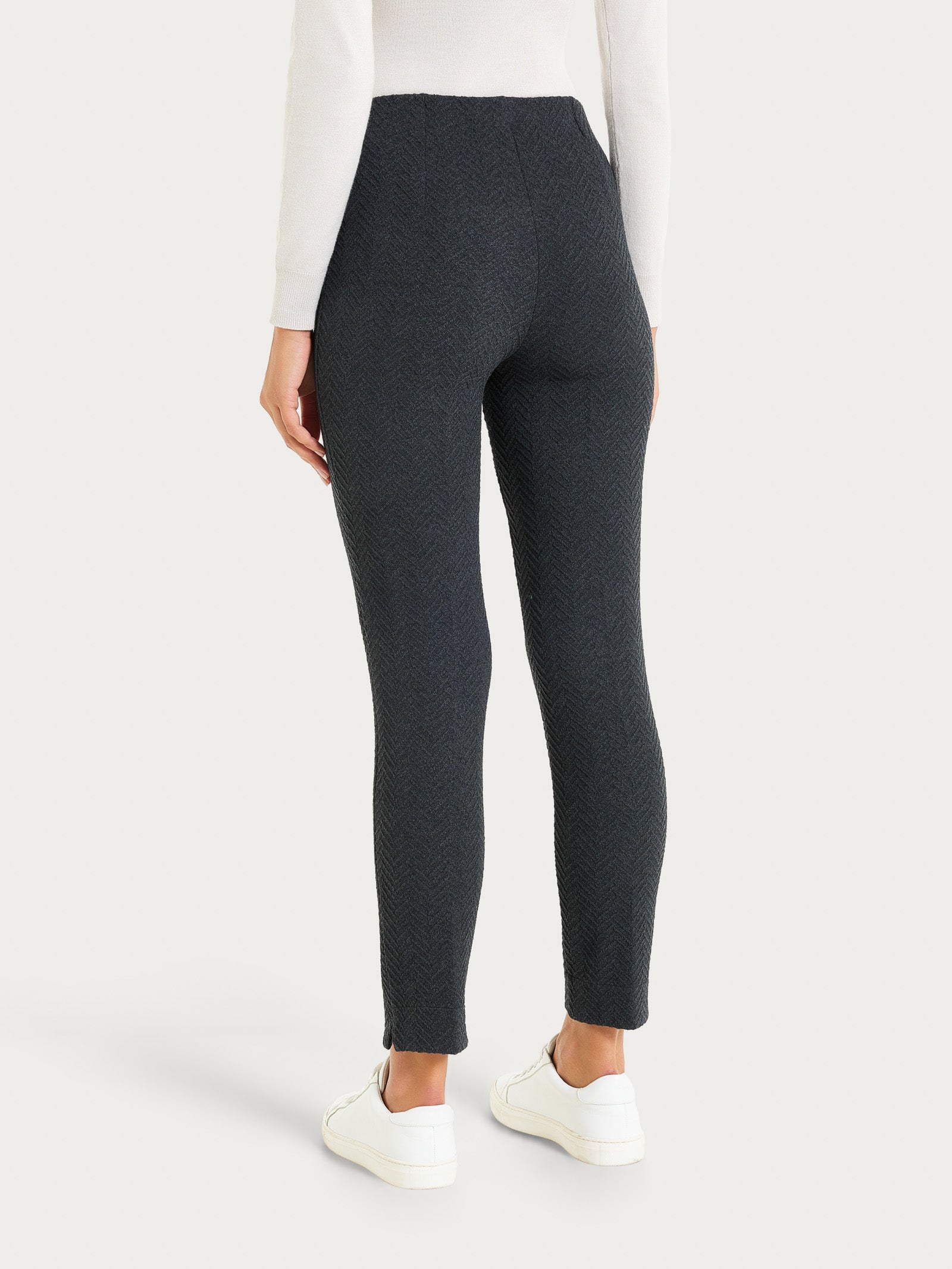 Ragno Eco Jacquard The Cigarette pantalone sigaretta Oscuro Mel.