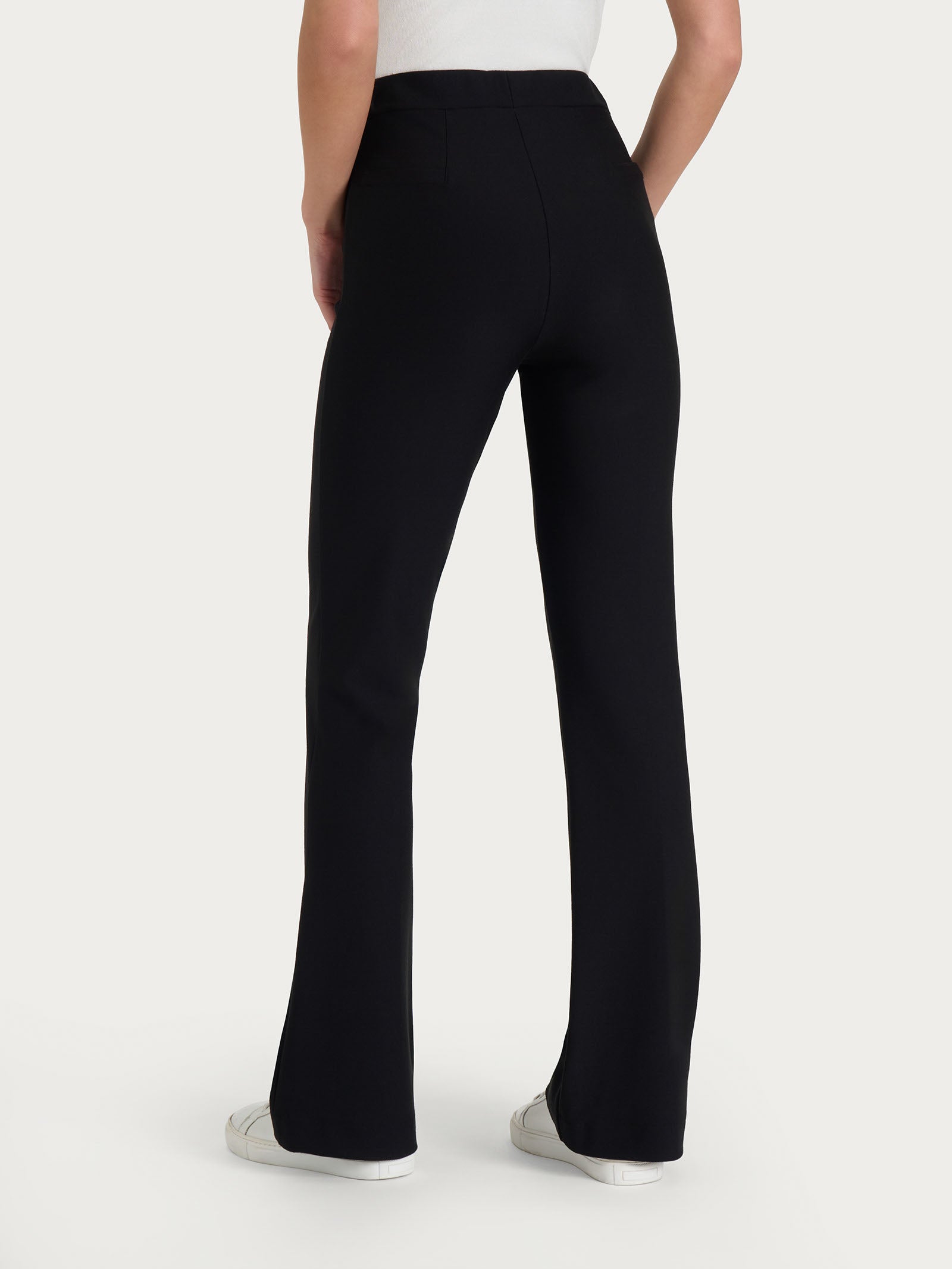Ragno Compact pantalone flare Nero zampa elasticizzato