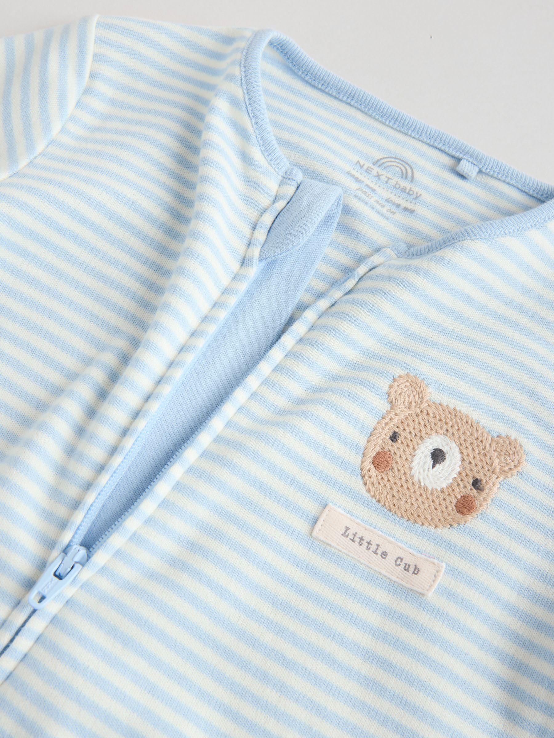 Next tutine neonato con zip 9-12 mesi confezione 3 pezzi cotone