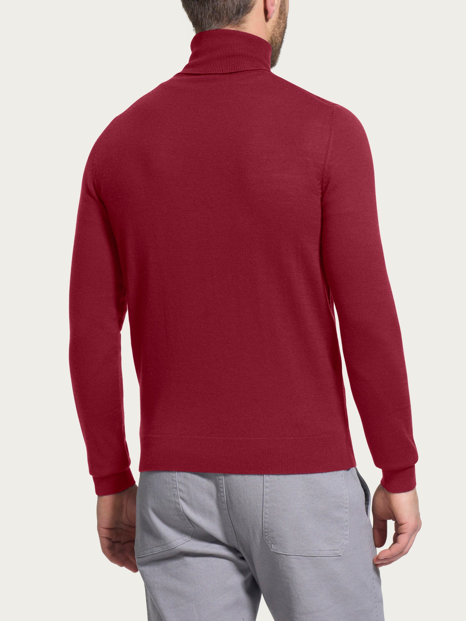 Ragno Merino Soft Dolcevita Collo Roulè Tibetan Red