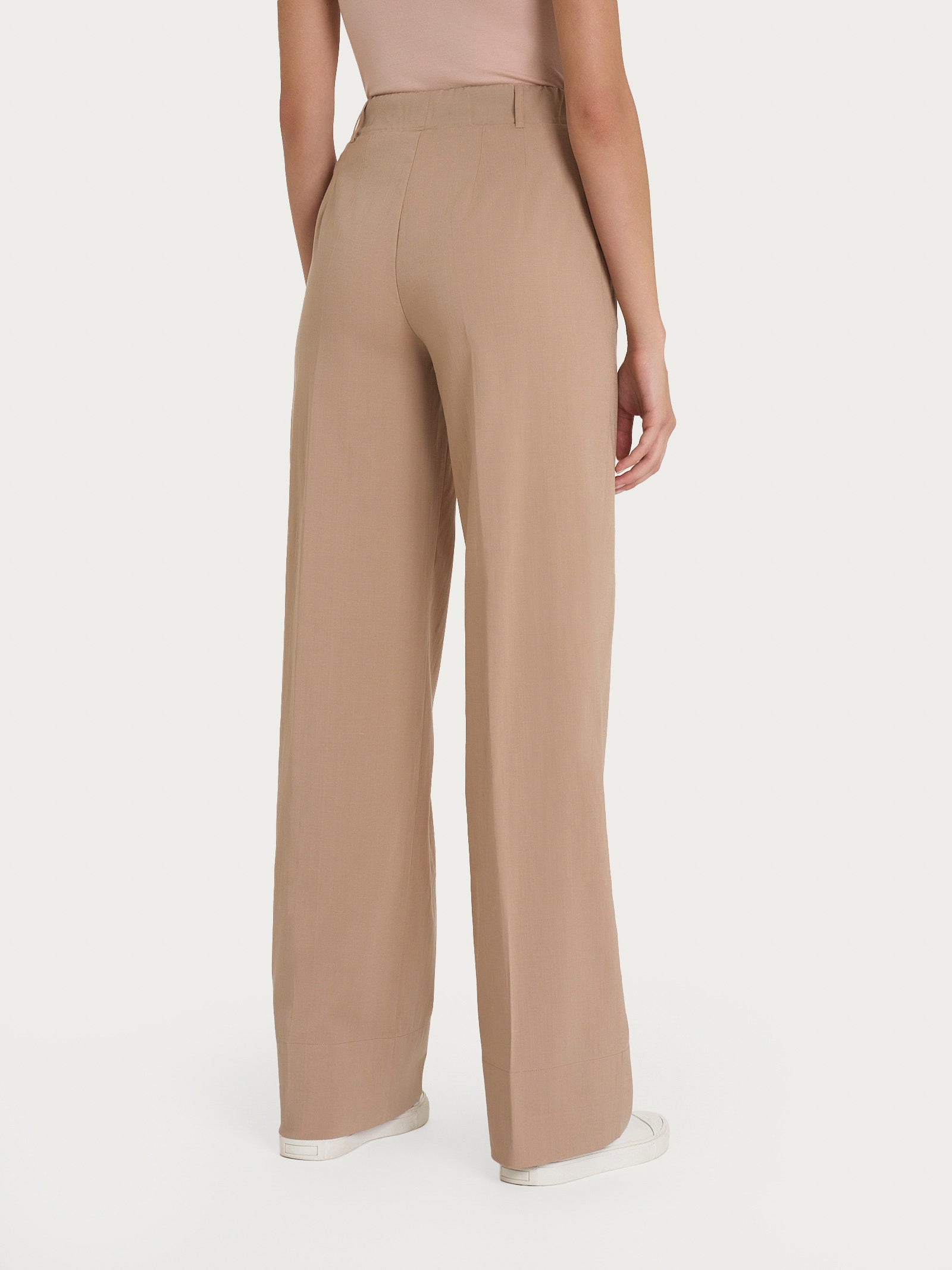 Ragno Super Natural Pantalone Donna Warm Taupe wide leg